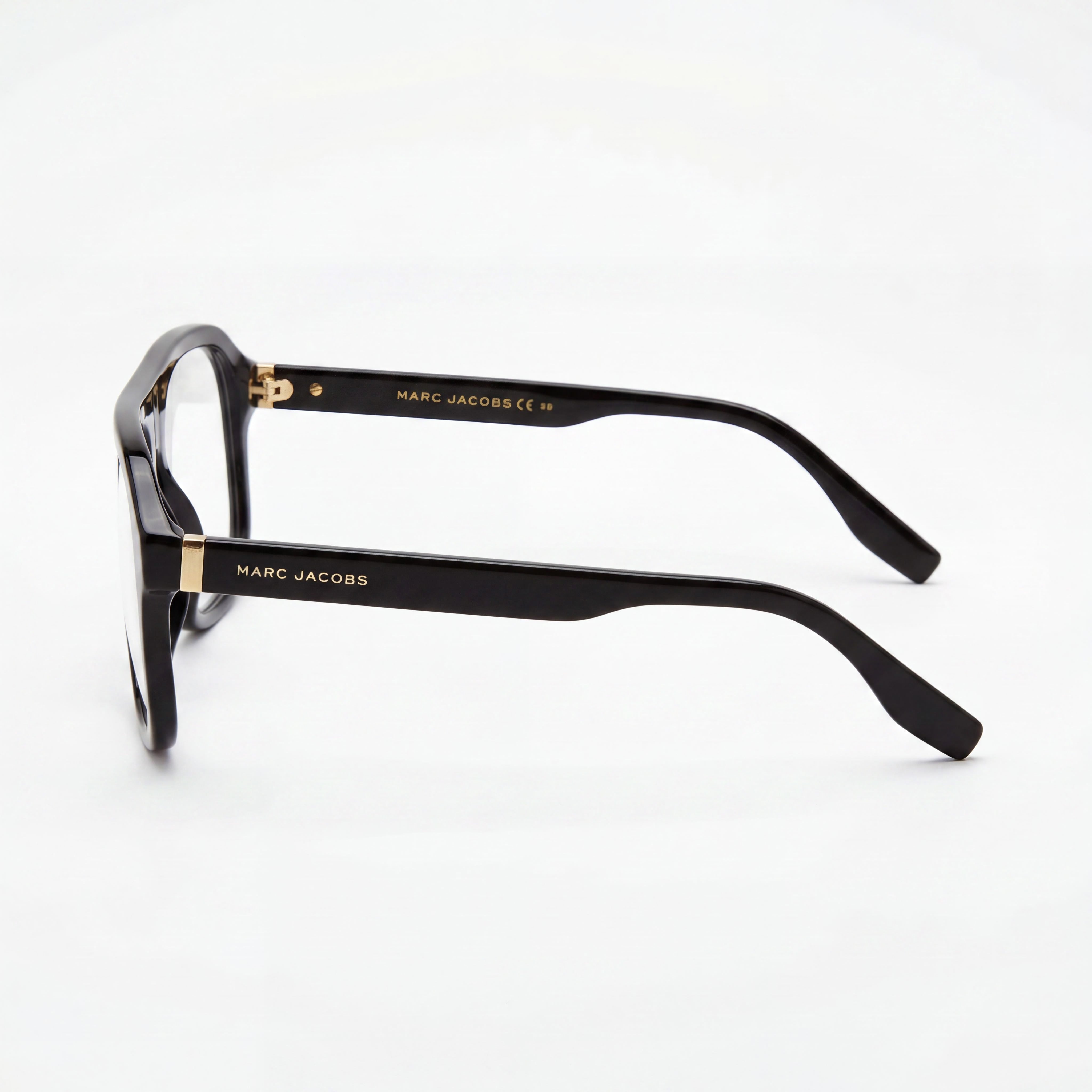Marc Jacobs Marc 641 Unisex Eyewear Featuring Black Acetate Frame Material and Havana Lens Color - Size 57mm, Photo 3