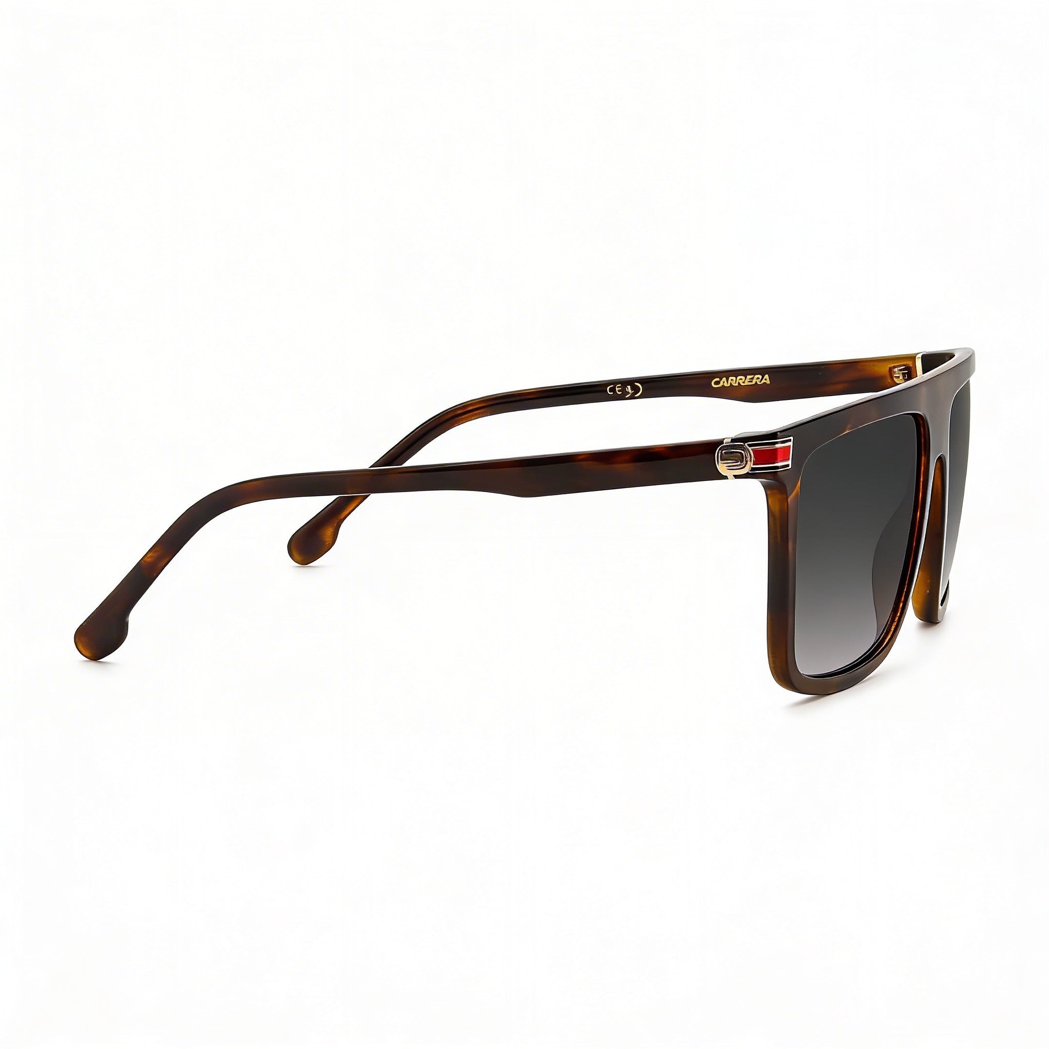 Carrera Contemporary Men's Dark Havana injection/propionate Sunglasses, Gradient Grey 58mm UV Protection