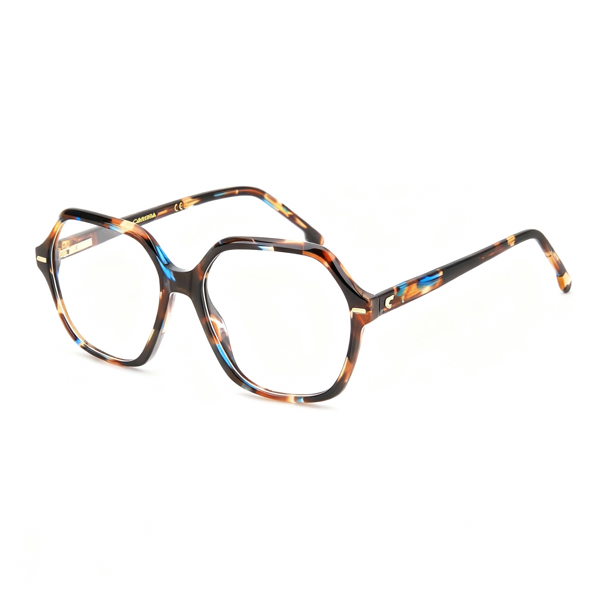 Carrera 3032 Women's Casual Eyewear, Brown Blue Havana Acetate Frame, 54-16-140, Photo 3