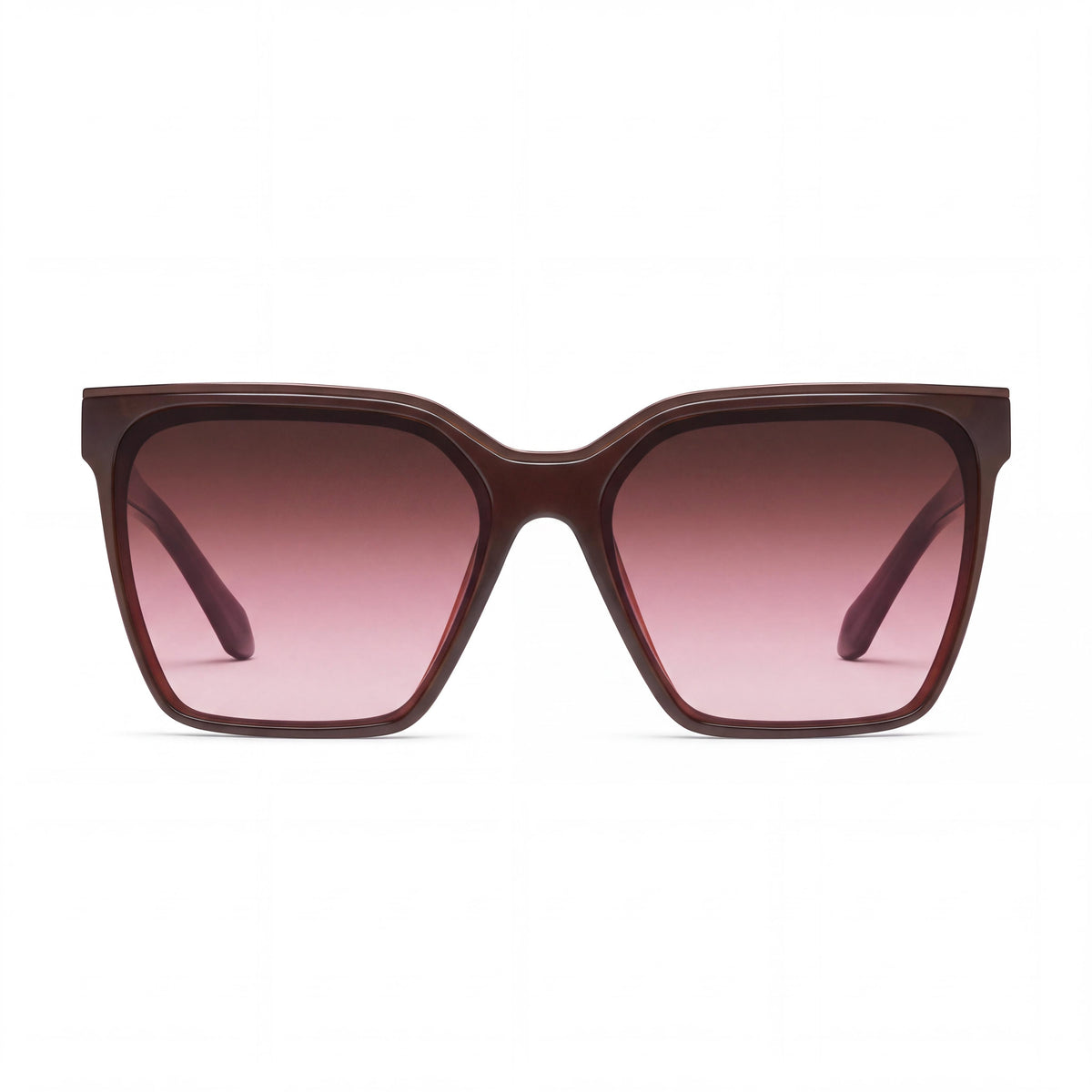 QUAY Level Up Women's Dark Brown Rouge Glow Injection Frame Non-Polarized Sunglasses 60-16-148, Photo 2