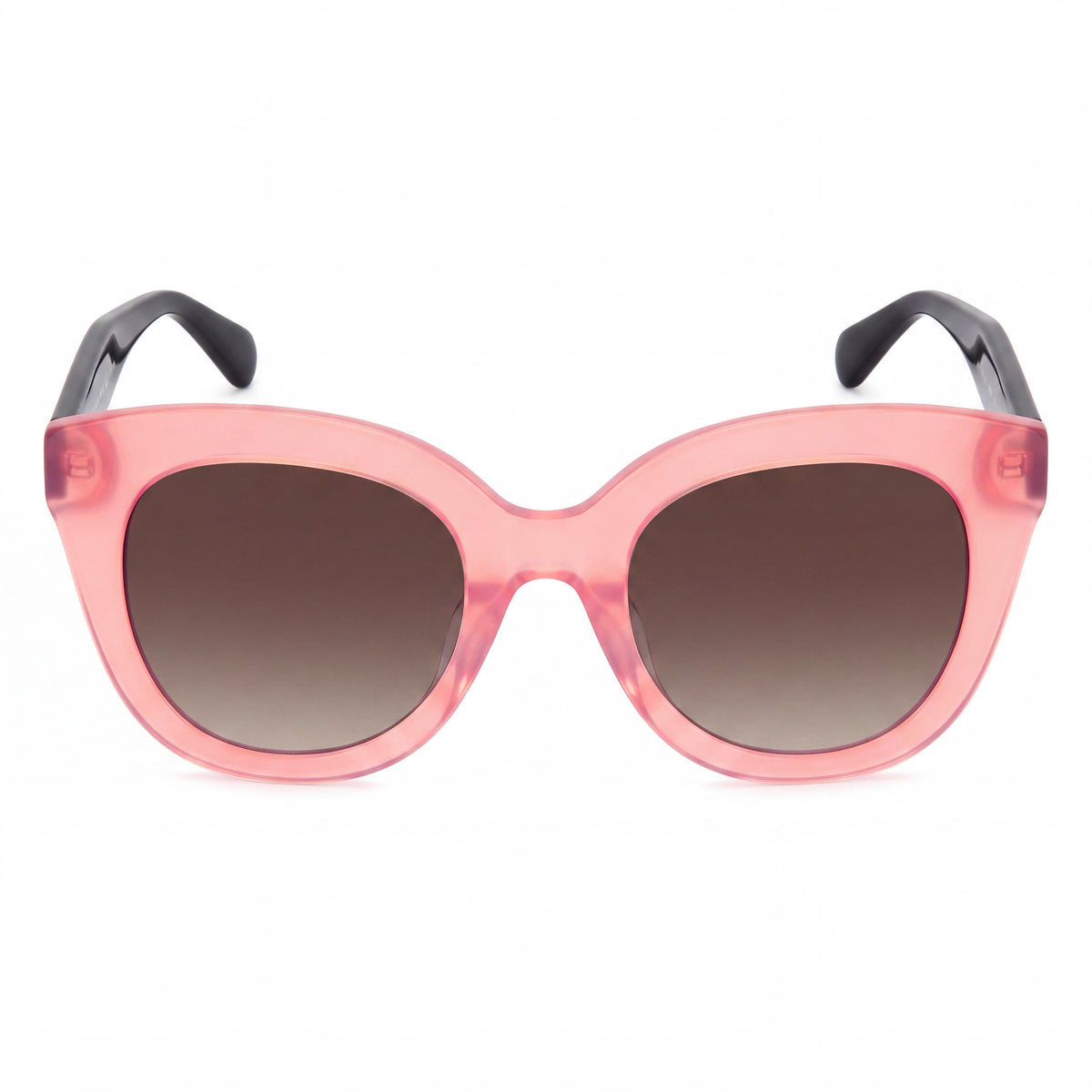 kate spade new york Gafas de sol de mujer de temporada, de plástico, color rosa, montura marrón, lentes marrones sombreadas, 50 mm, Photo 2