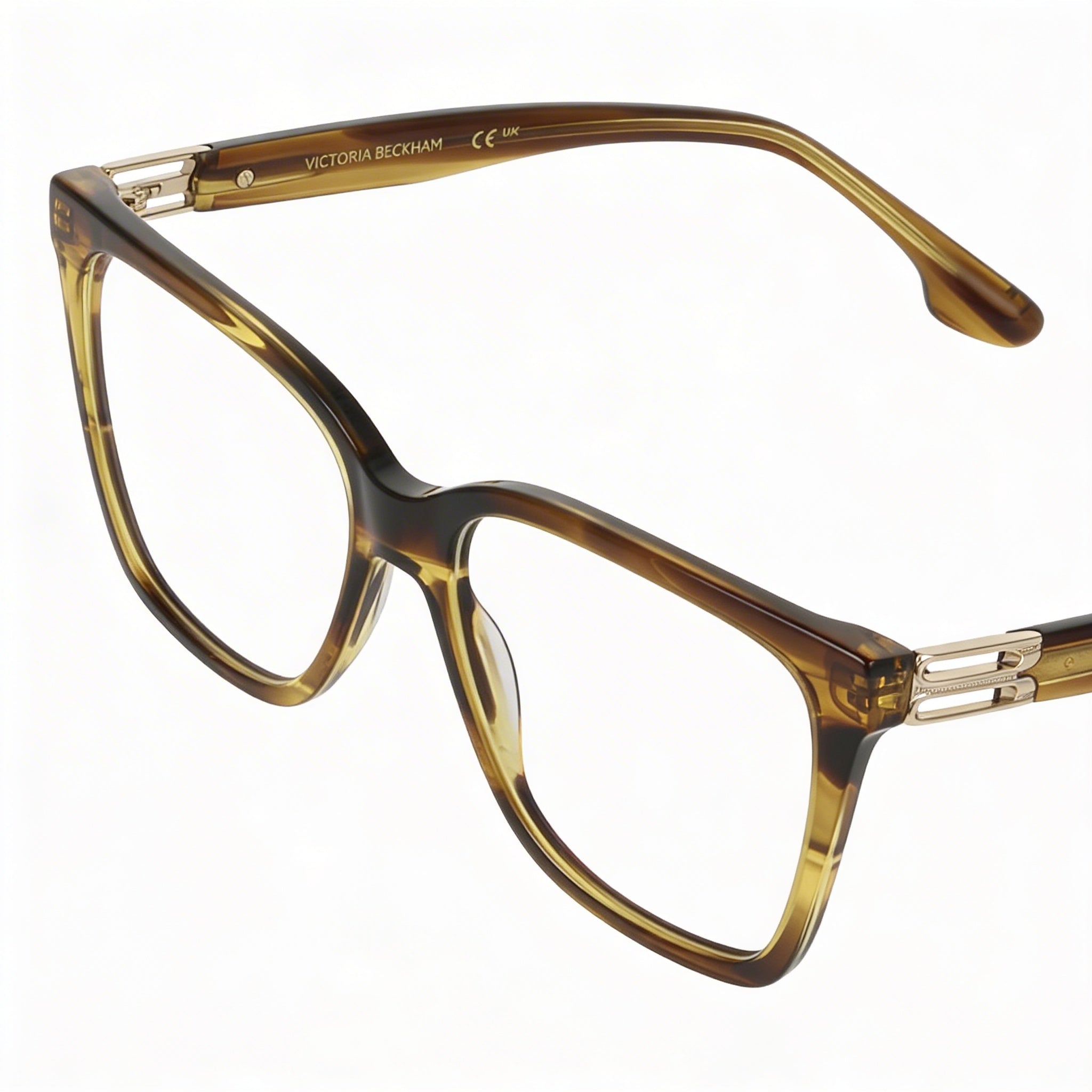 Victoria Beckham Vb2680 Women's Striped Khaki Ophthalmic Eyeglasses with 53mm Lens, 15mm Bridge, 140mm Temple, Photo 3