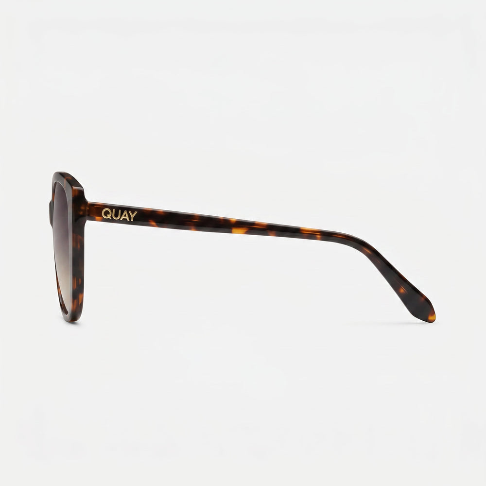 QUAY AUSTRALIA Ever After Women's Tortoise Smoke Taupe Injection Frame Polarized UV Protected Sunglasses 58mm Lens