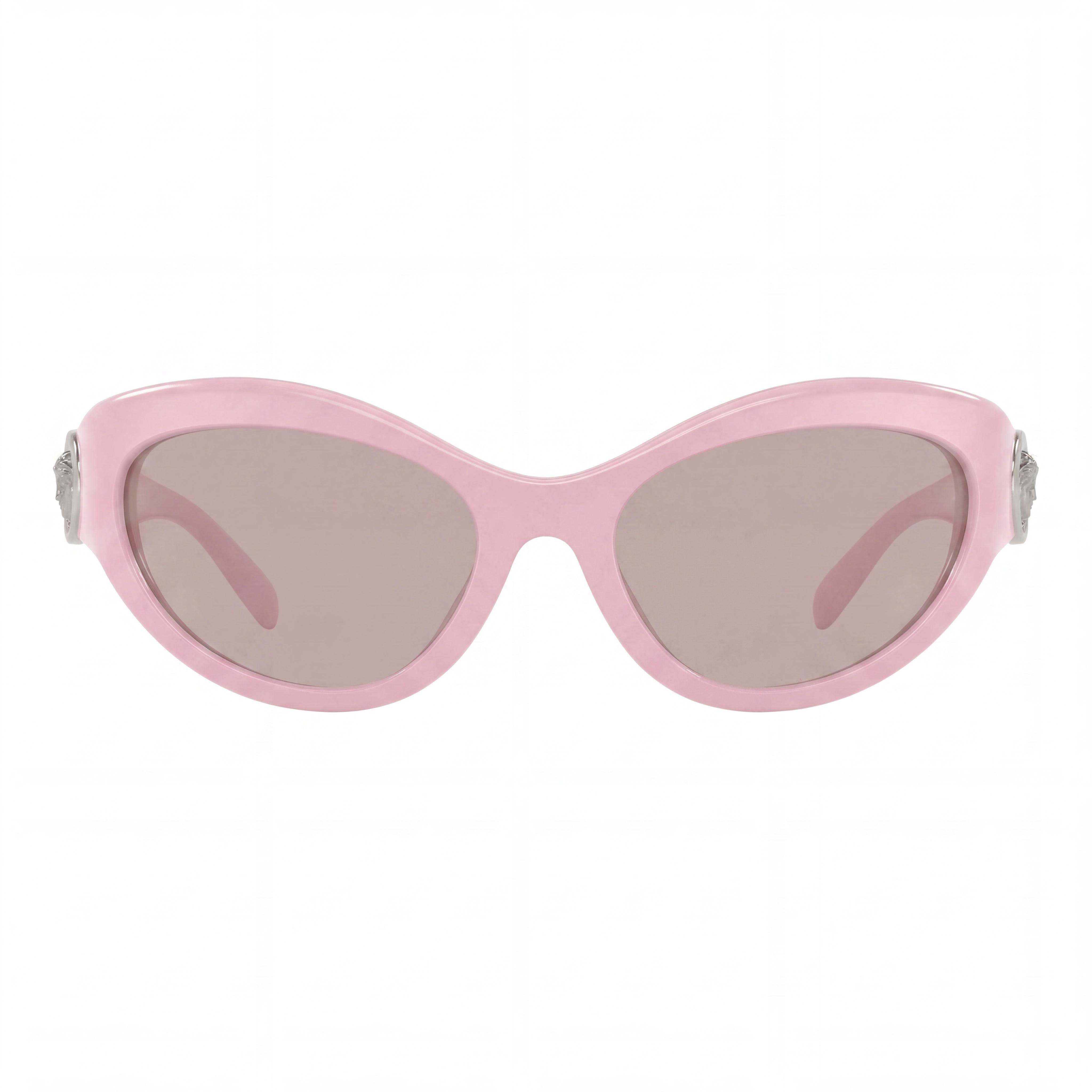 Versace Glam Women's Pink Acetate Polarized UV Protection Sunglasses with Pink Mirror Rose Gold Lenses 59mm, Photo 2