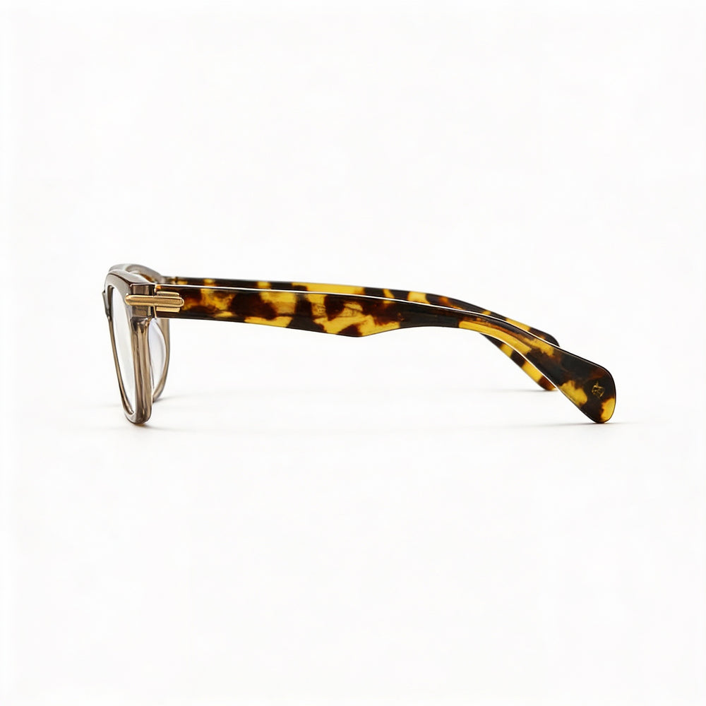Gafas de acetato con lunares negros y grises para mujer rag & bone rnb 3004 de 50 mm
