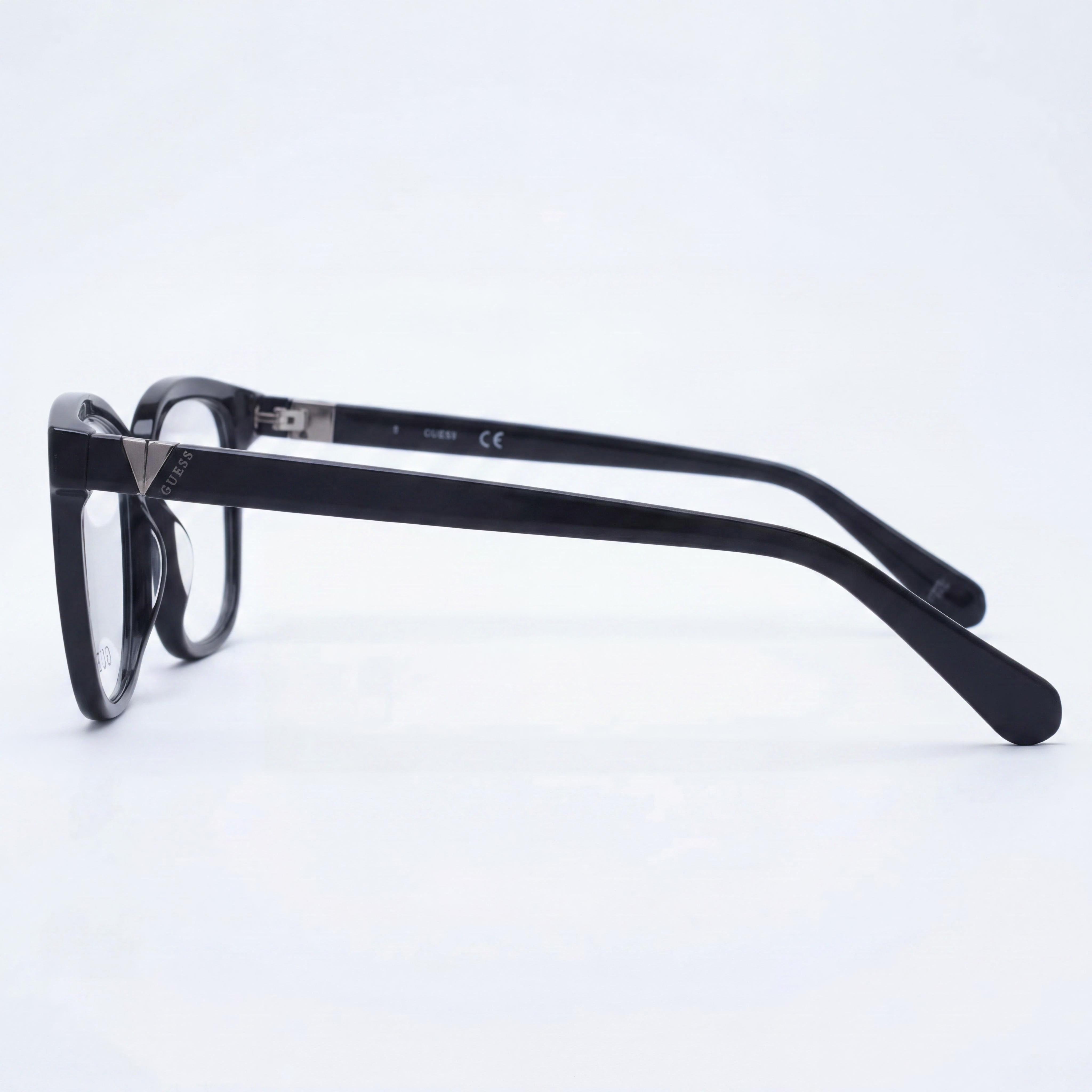 GUESS Classic GU5220 Unisex Square Full-Rim Plastic Eyeglasses Shiny Black (51mm Lens / 15mm Bridge / 140mm Temple), Photo 2