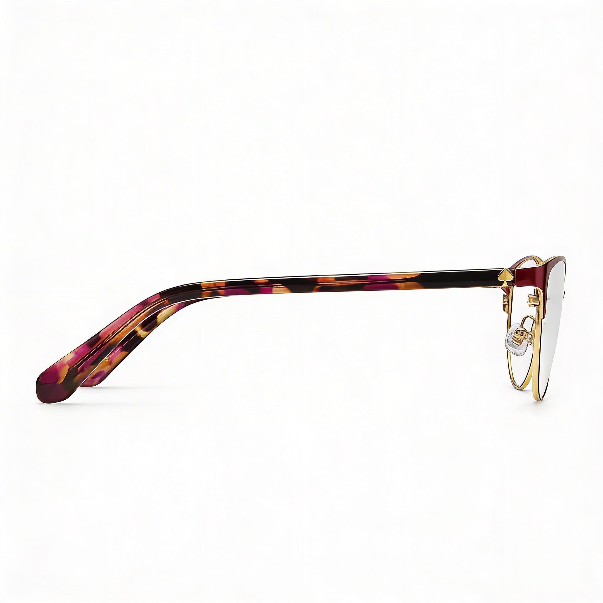 Gafas de sol Kate Spade New York Hadlee MFX 52 para mujer, de acero inoxidable, color ciruela habana, 52 mm, Photo 3