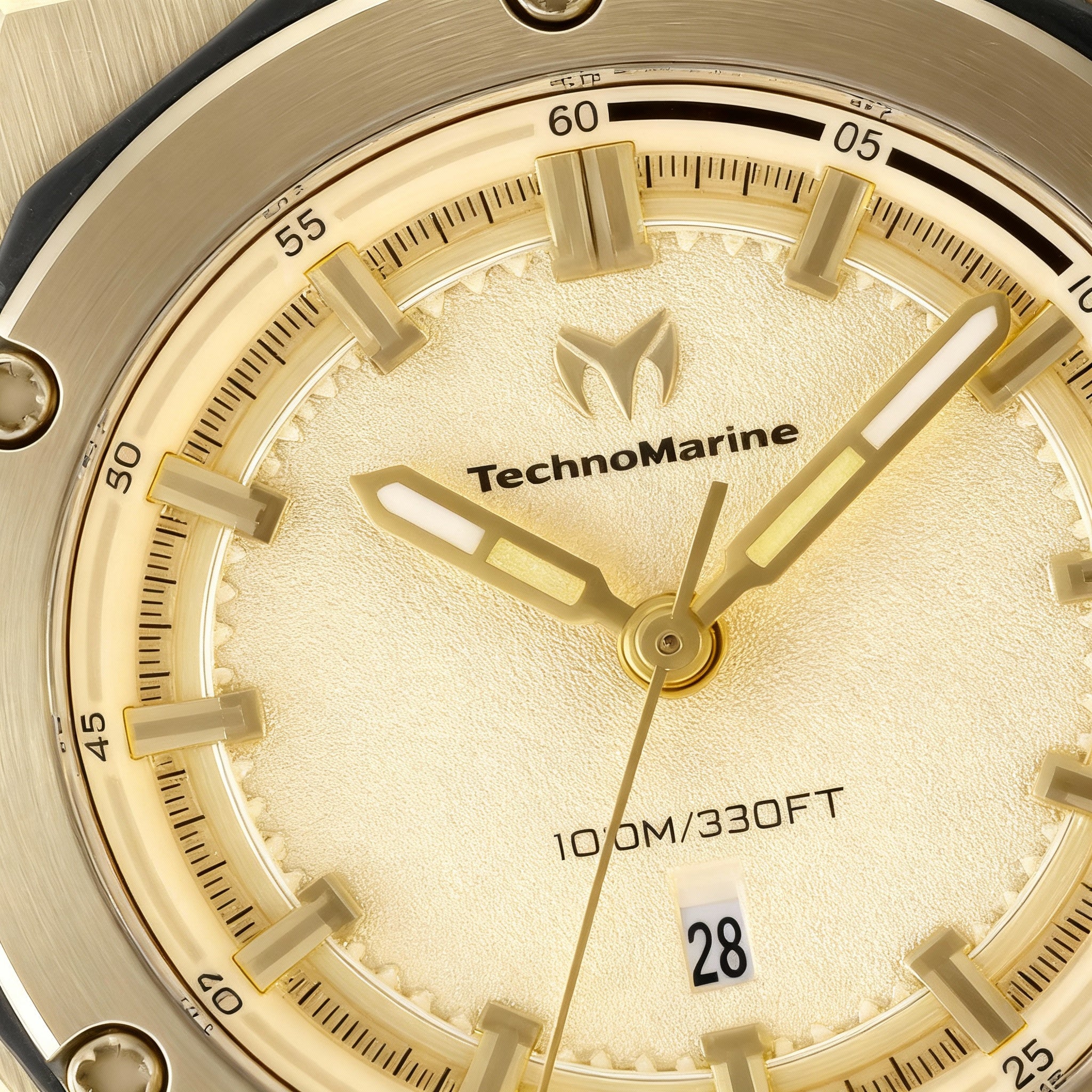 TechnoMarine TM-416045 Coral Women's Two-tone Black Gold Stainless Steel 36mm Quartz 100m Water Resistant Watch, Photo 3