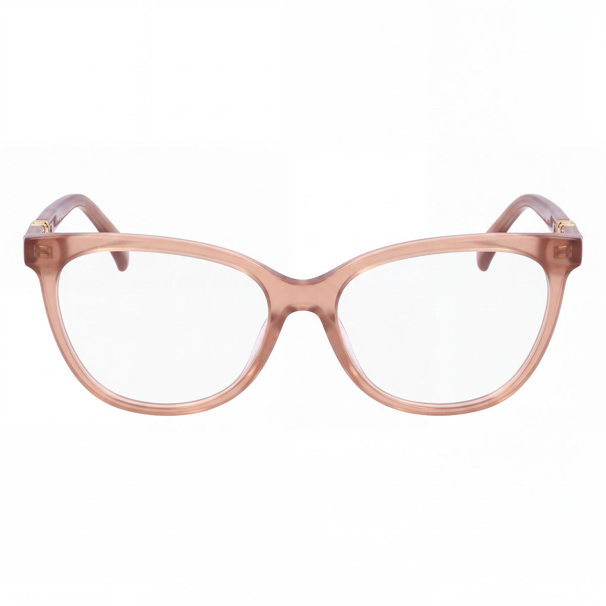 MaxMara Mm5018 Men's Plastic Ophthalmic Milky Nude, Pale Gold Frame with Polycarbonate Lenses 53mm, Photo 2