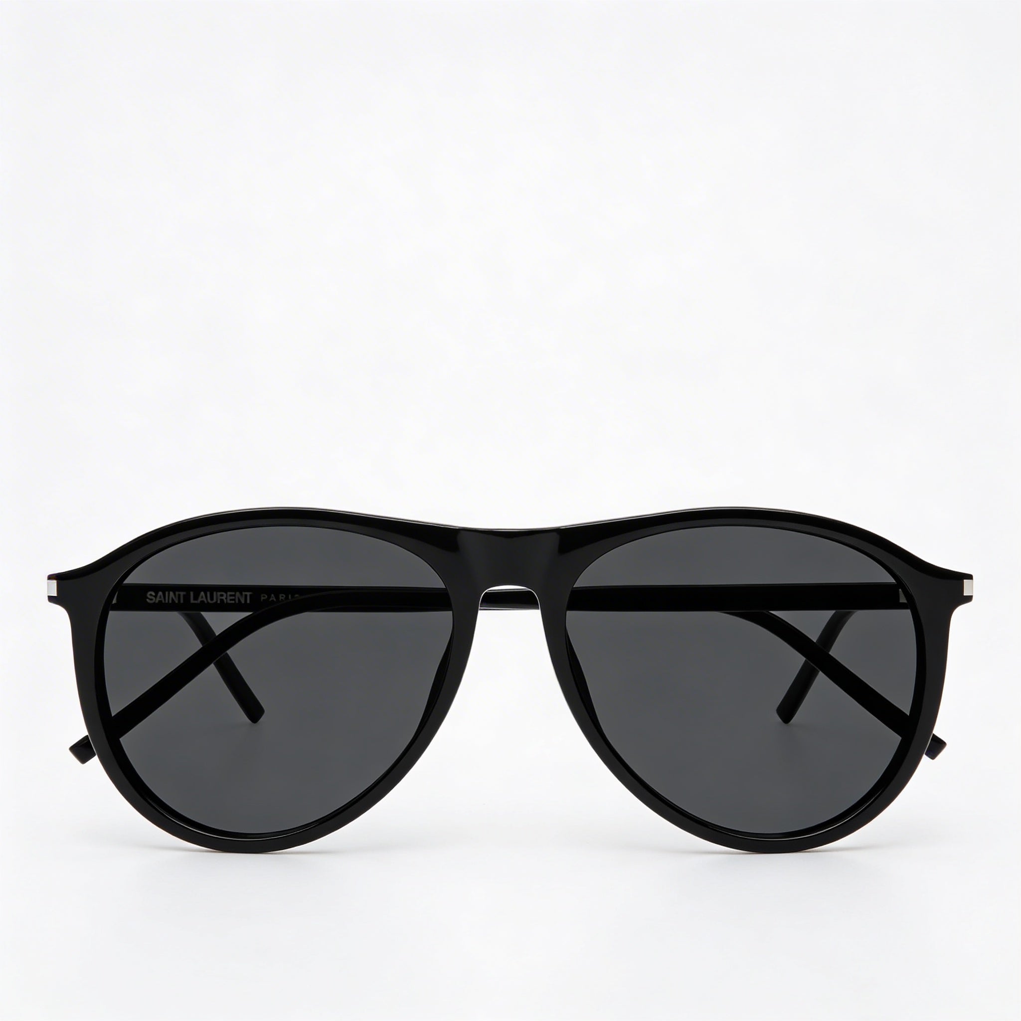 Yves Saint Laurent SL 667 Aviators Women's Black Acetate Frame Black Plastic Non-Polarized Lenses 56mm, Photo 3