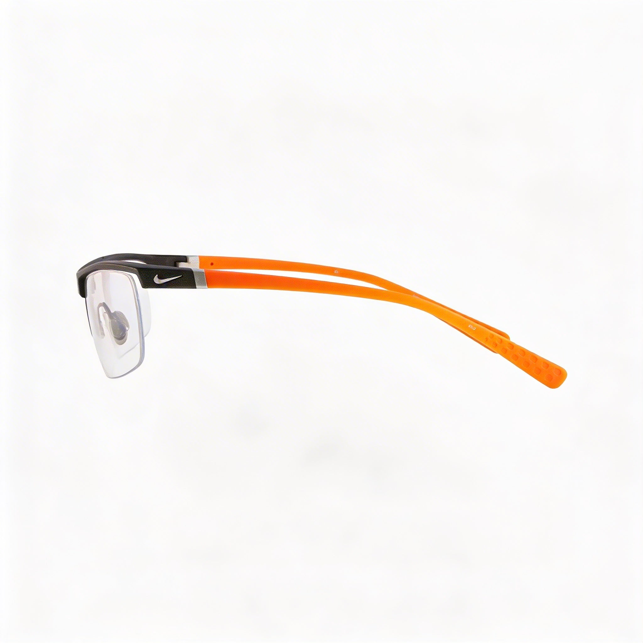 Nike 7071/2 Men's Plastic Prescription Ready Optical Frames Dark Grey and Orange 57-14-135mm, Photo 2