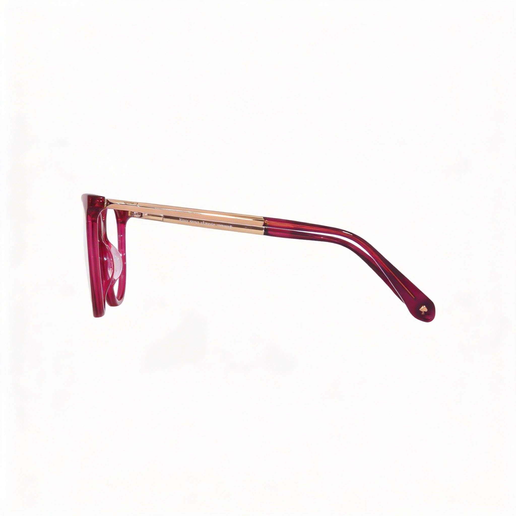 kate spade new york Kimberlee Women's Cherry Gold-Logo Plastic Full Rim Square Frame Eyeglasses 52mm, Photo 2