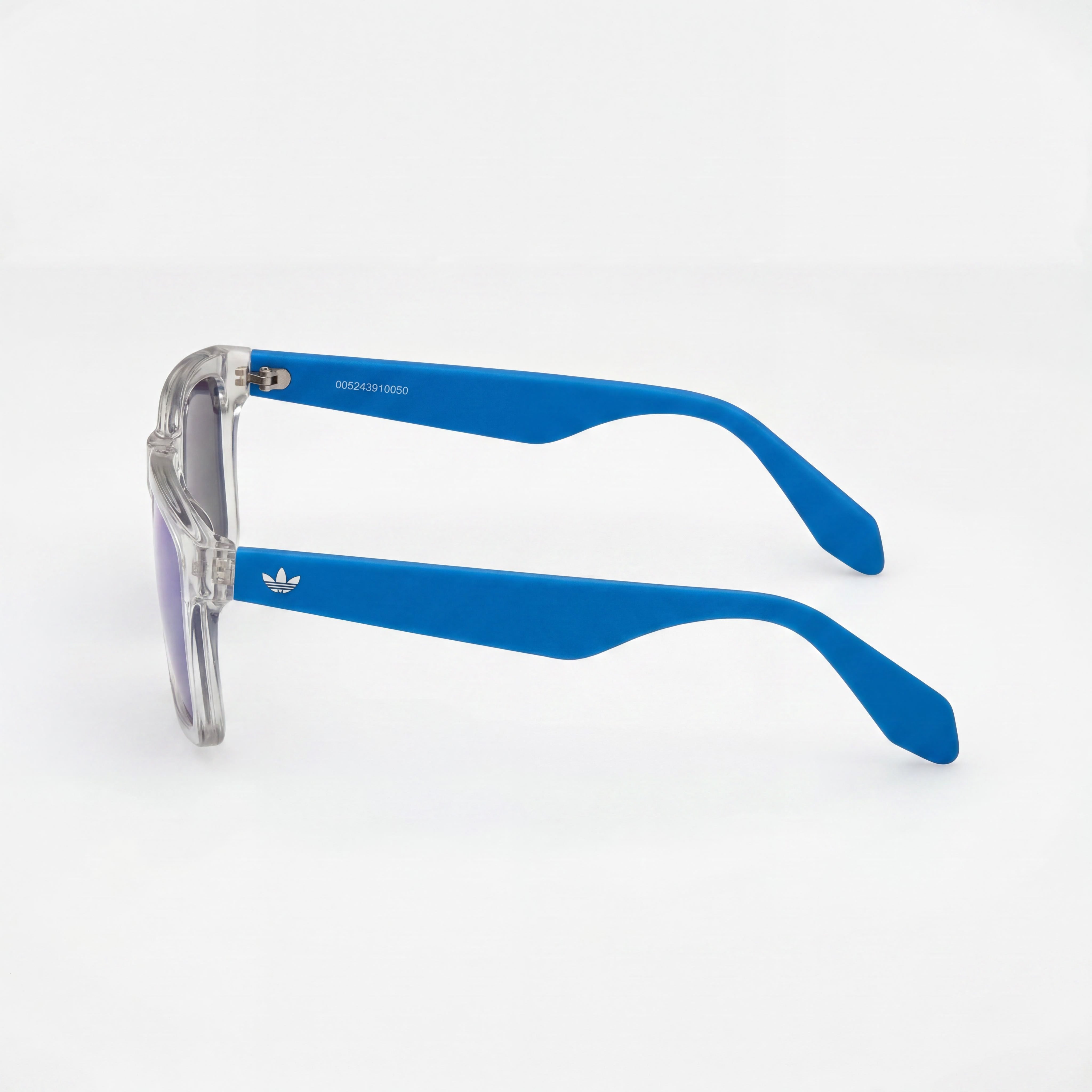 adidas Modern Men's Crystal Plastic Frame Sunglasses with Blue Lenses and UV Protection, 54mm Lens Width, Photo 3