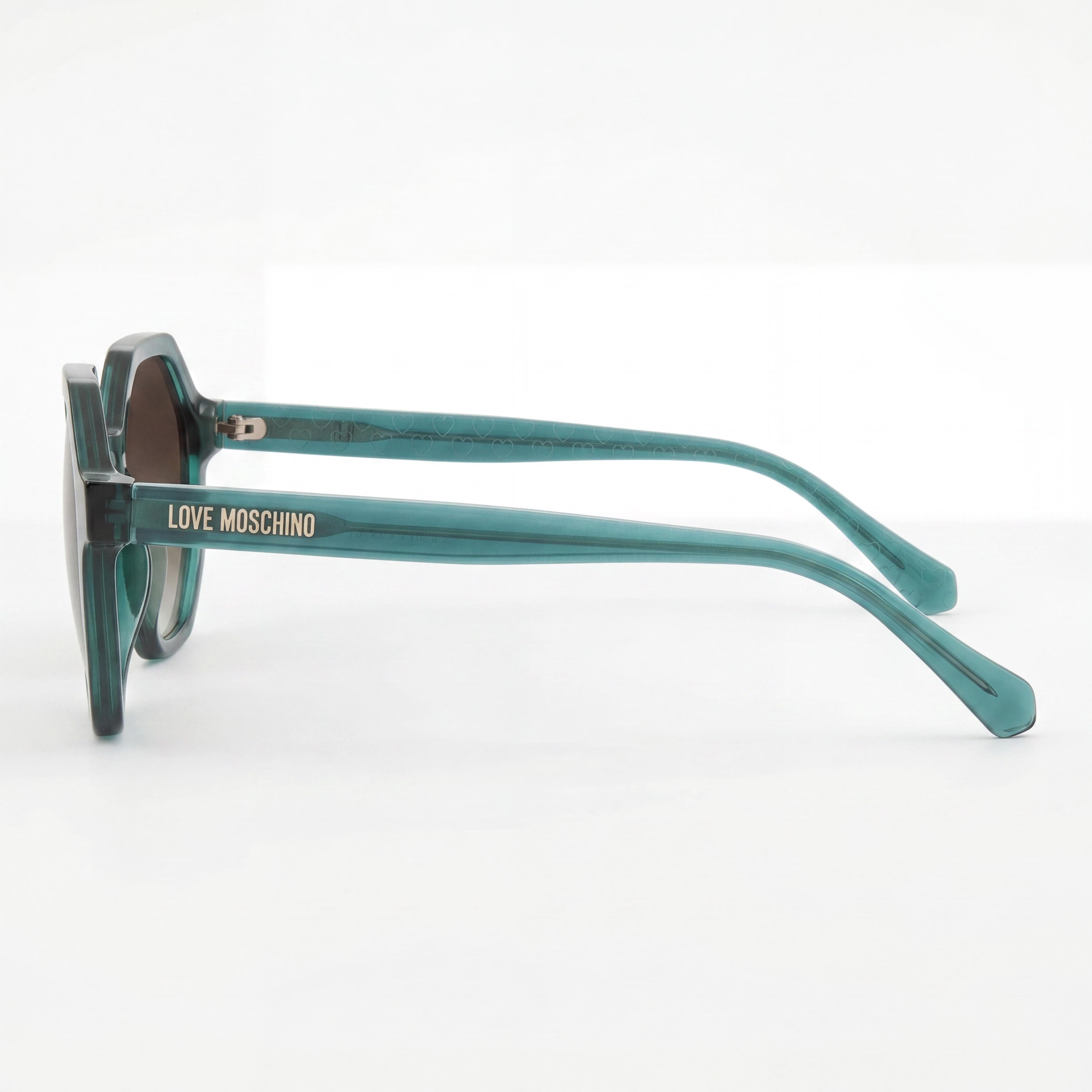 Love Moschino 206683 Casual Women's Verde Cellulose Frame Sunglasses with Brown Shaded Lenses 52mm, Photo 3