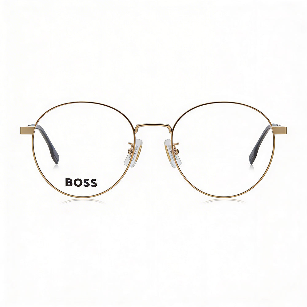 Hugo Boss 1475/F Gafas Unisex de Acero Aleado Dorado Mate listas para Prescripción con Lentes Demostrativas Transparentes 52