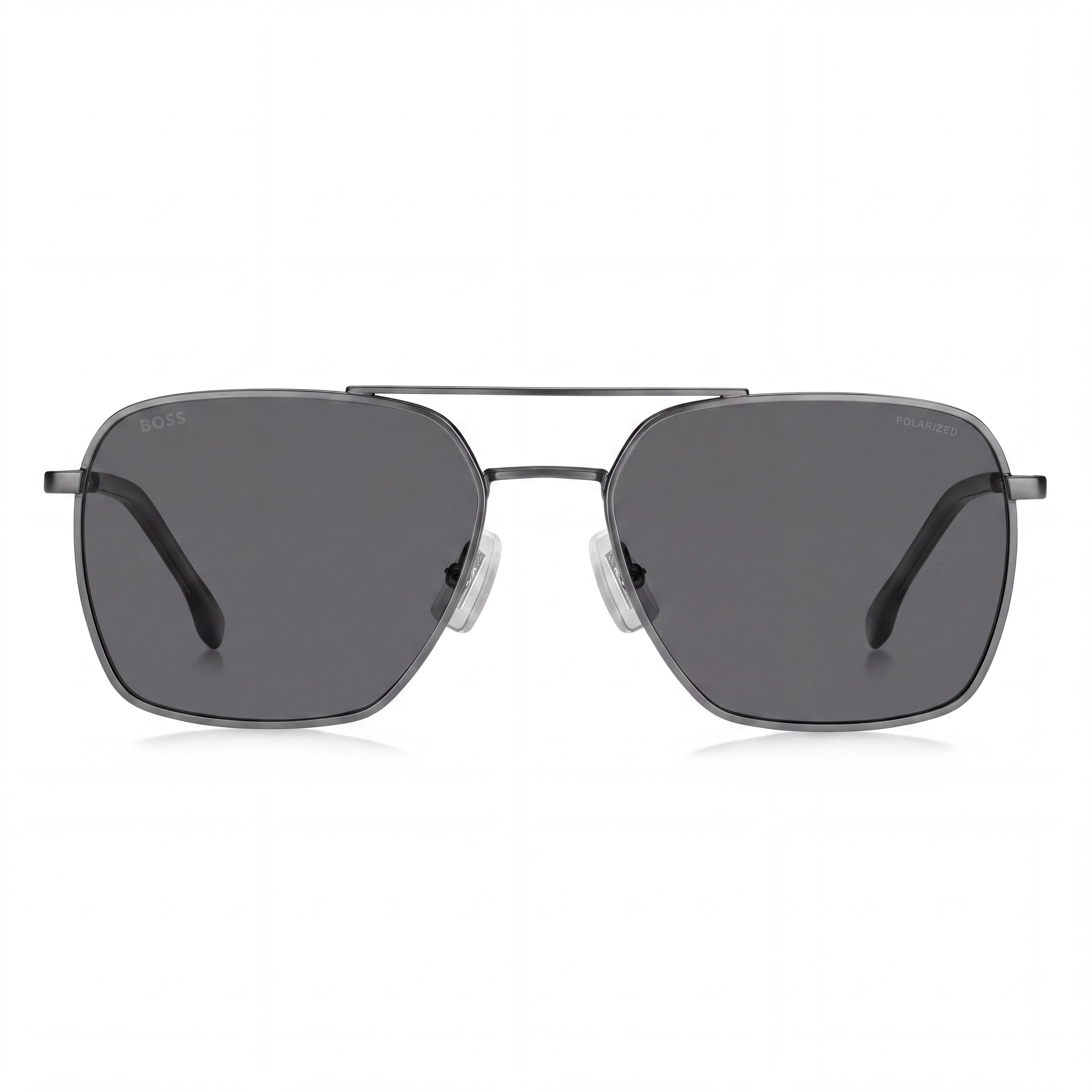 Hugo Boss Boss 1414/S Unisex Metal Frame UV Protection Sunglasses Matte Dark Ruthenium 57mm Lens, Photo 2