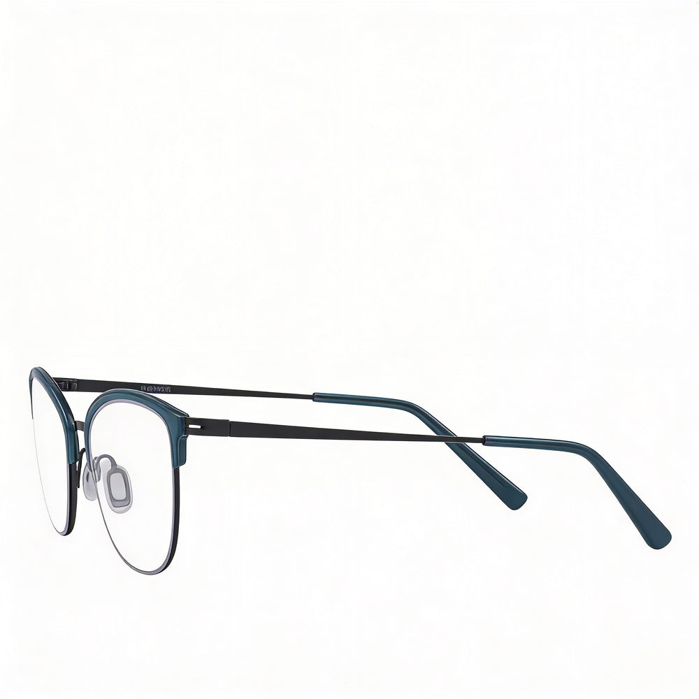 Gafas de sol Flexon W3023 para mujer, montura completa de acetato azul, lentes de policarbonato, talla 52-20-140