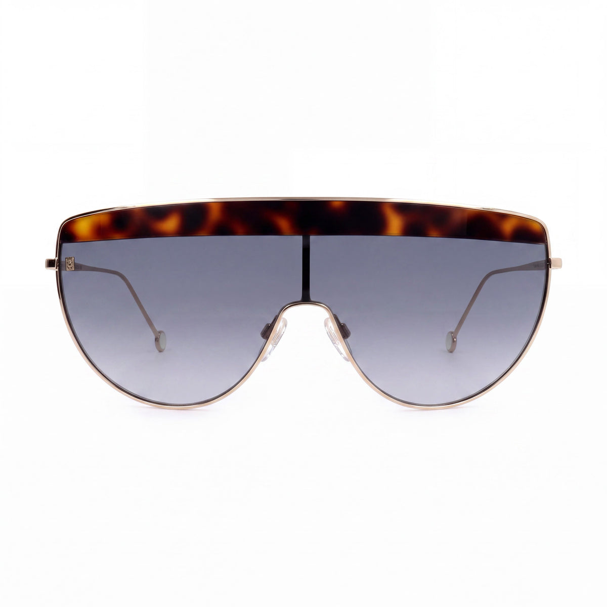 Tommy Hilfiger TH 1807/S Women's Gold Stainless Steel Shield Dark Gradient Grey UV Protection Sunglasses 99mm, Photo 2