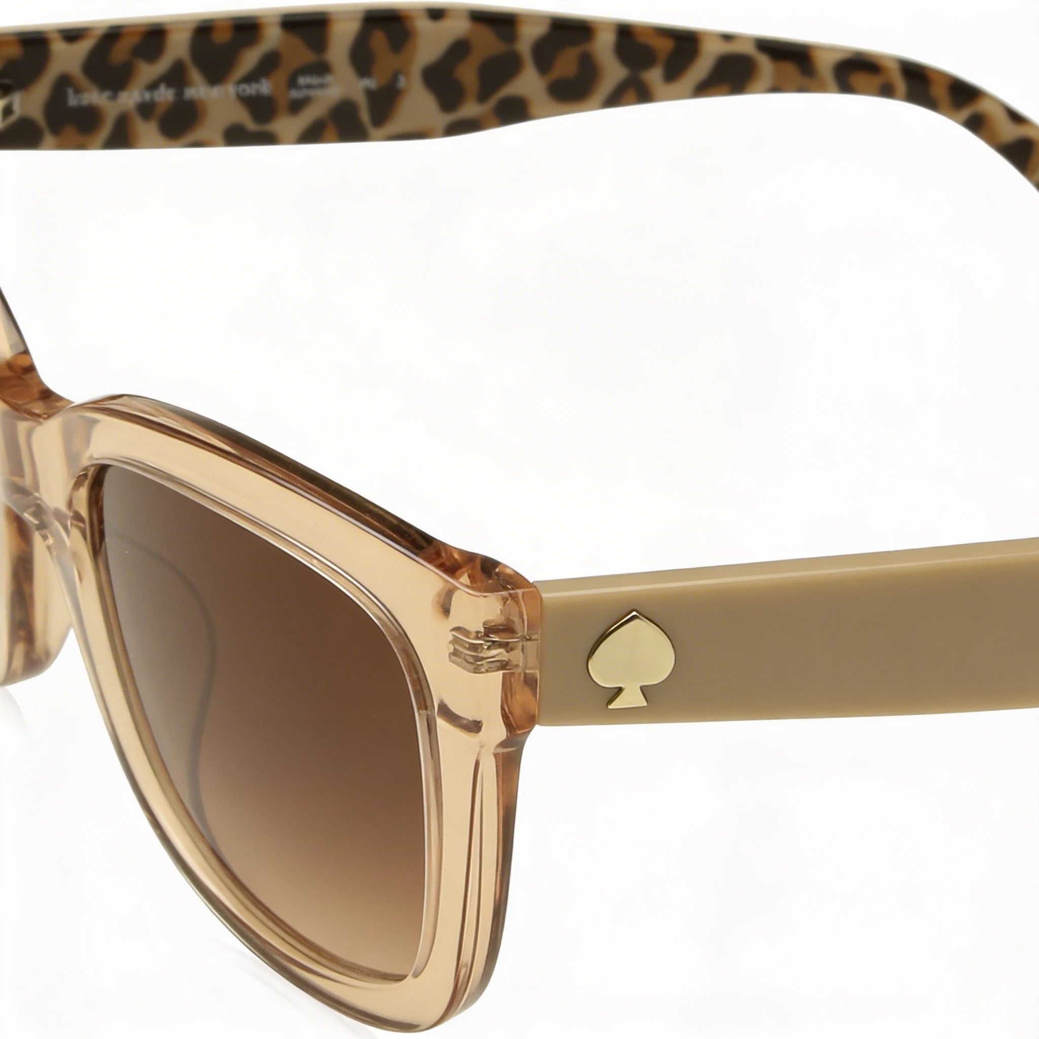Gafas de sol Kate Spade New York Tammy/S para mujer, transparentes, beige y marrón, de acetato, cuadradas, con degradado marrón y protección UV, 53 mm, Photo 3