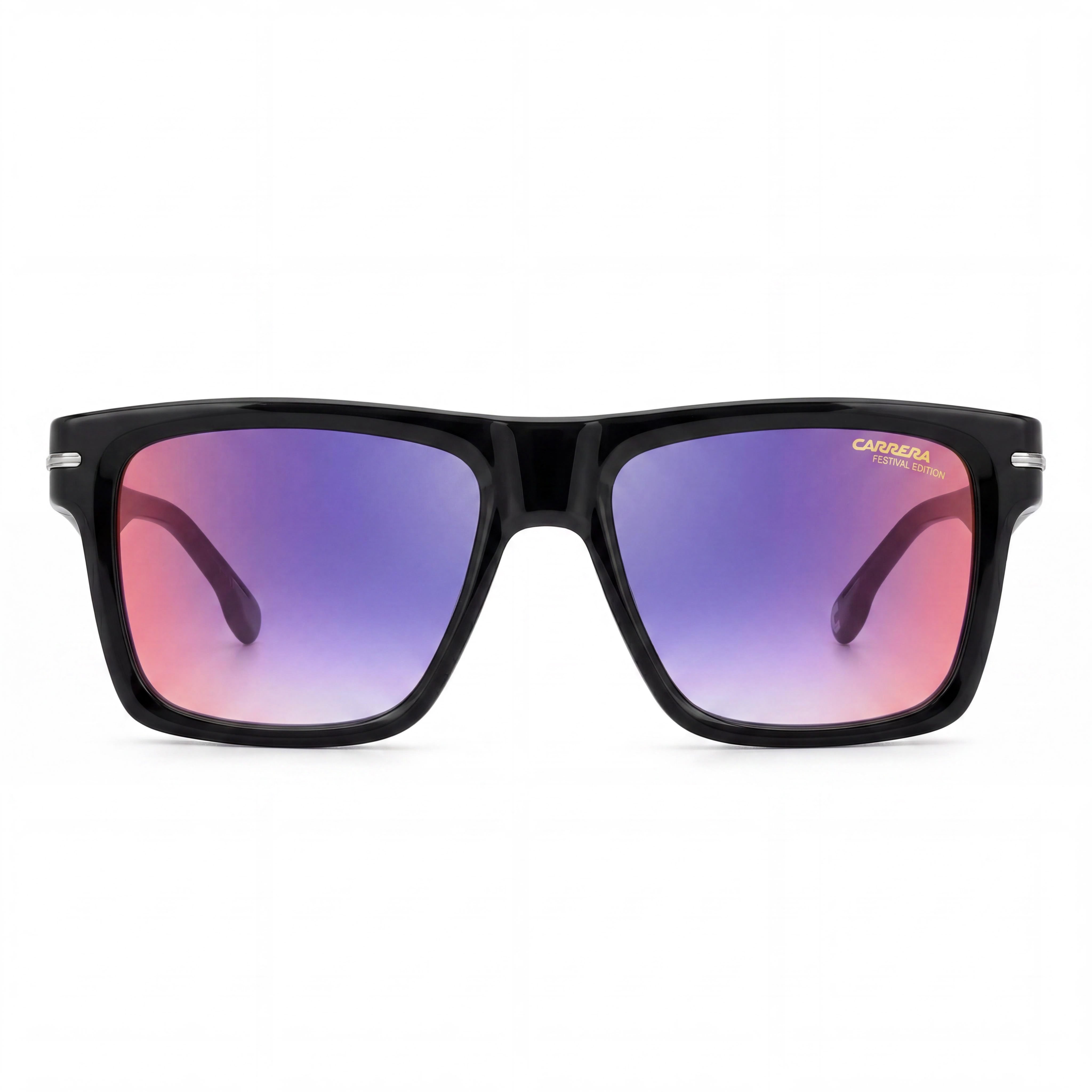 Gafas de sol Carrera 4019/S para hombre, edición Festival Coachella, de plástico, con protección UV, no polarizadas, 58 mm, color negro, azul y rojo degradado, Photo 2