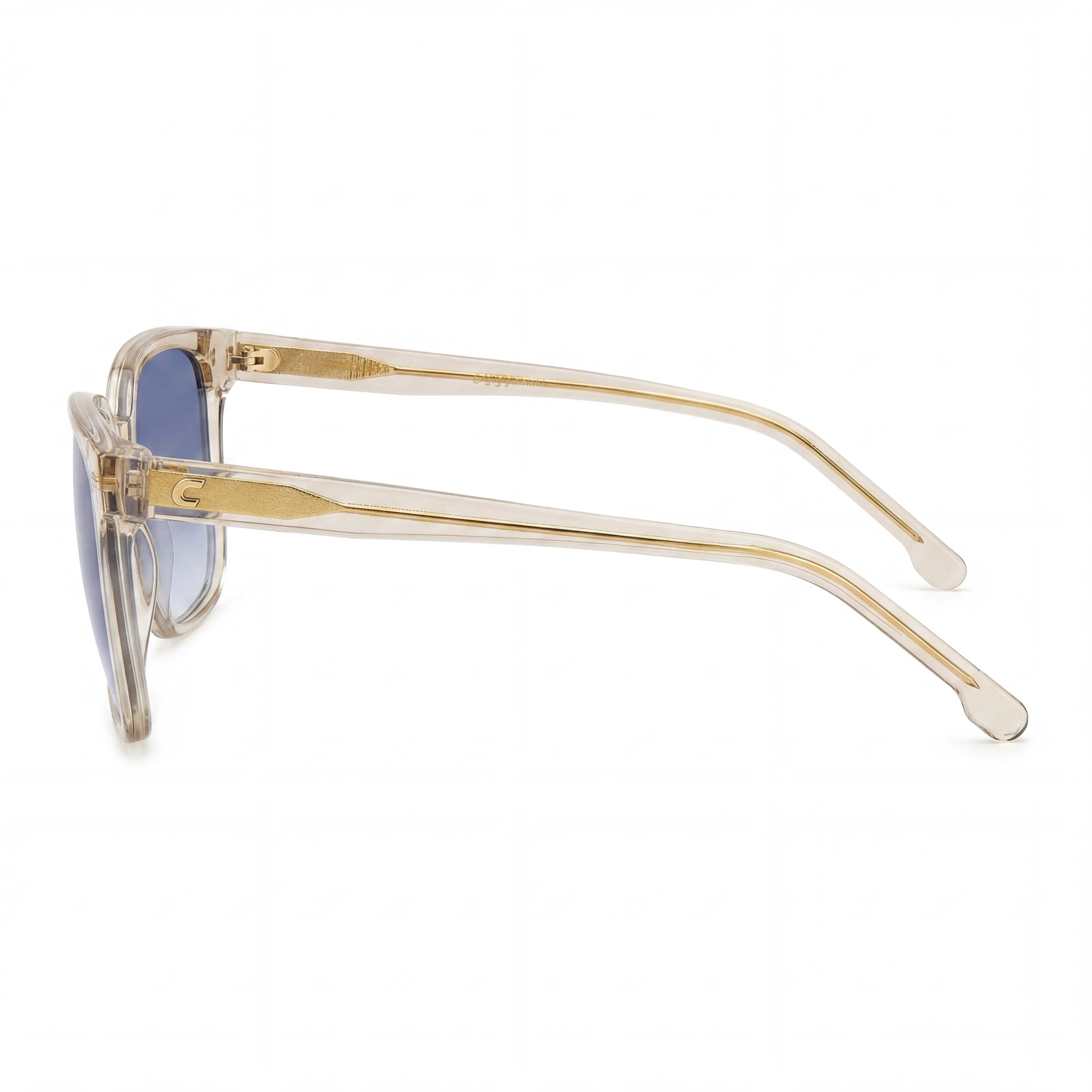 Carrera Carrera 3002/S Women's Beige Acetate Sunglasses with Dark Blue Shaded Lenses, 100% UV Protection, 55mm, Photo 3