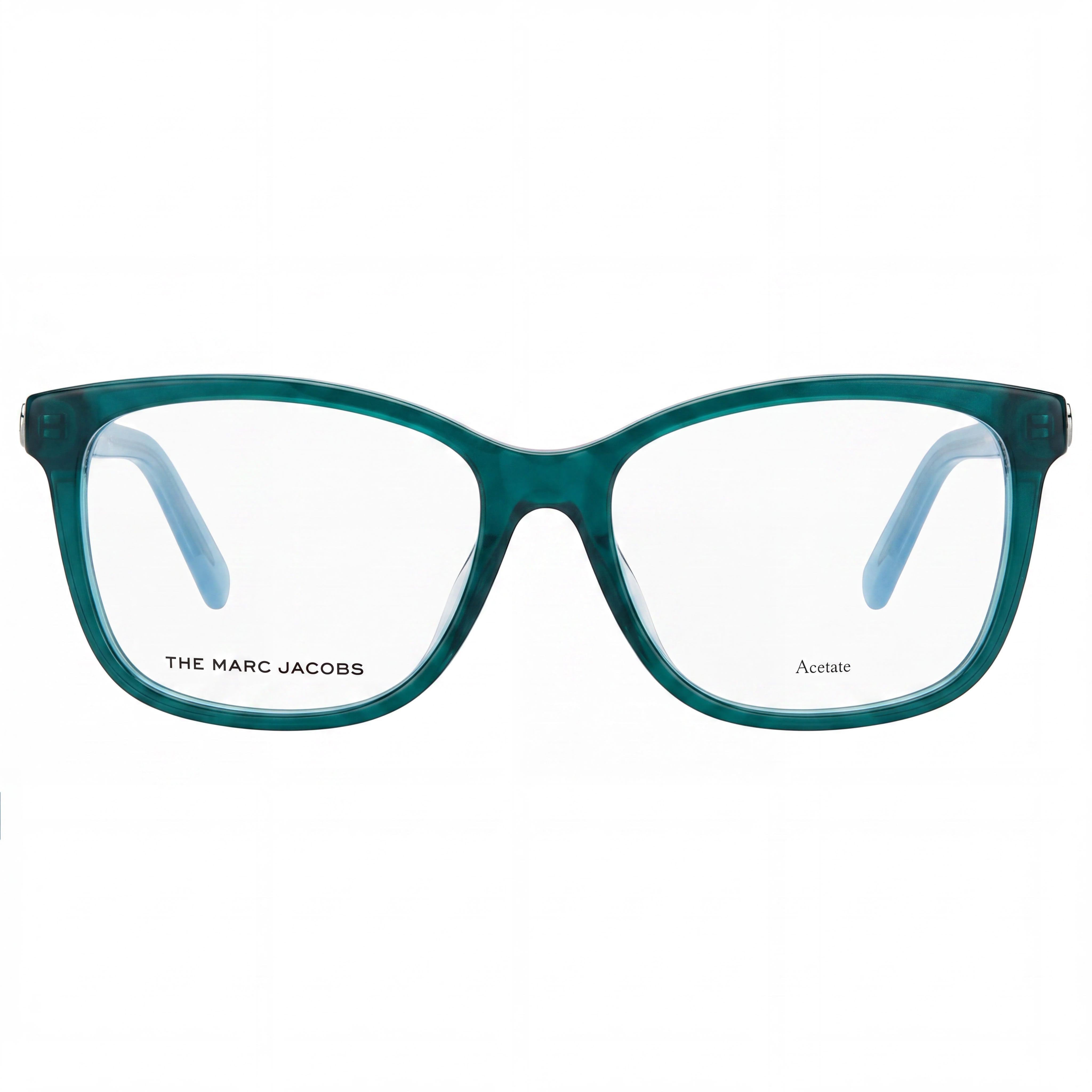 Monturas de gafas Marc Jacobs para mujer, color verde azur, acetato, no graduadas, 53-15-140 mm, Photo 2