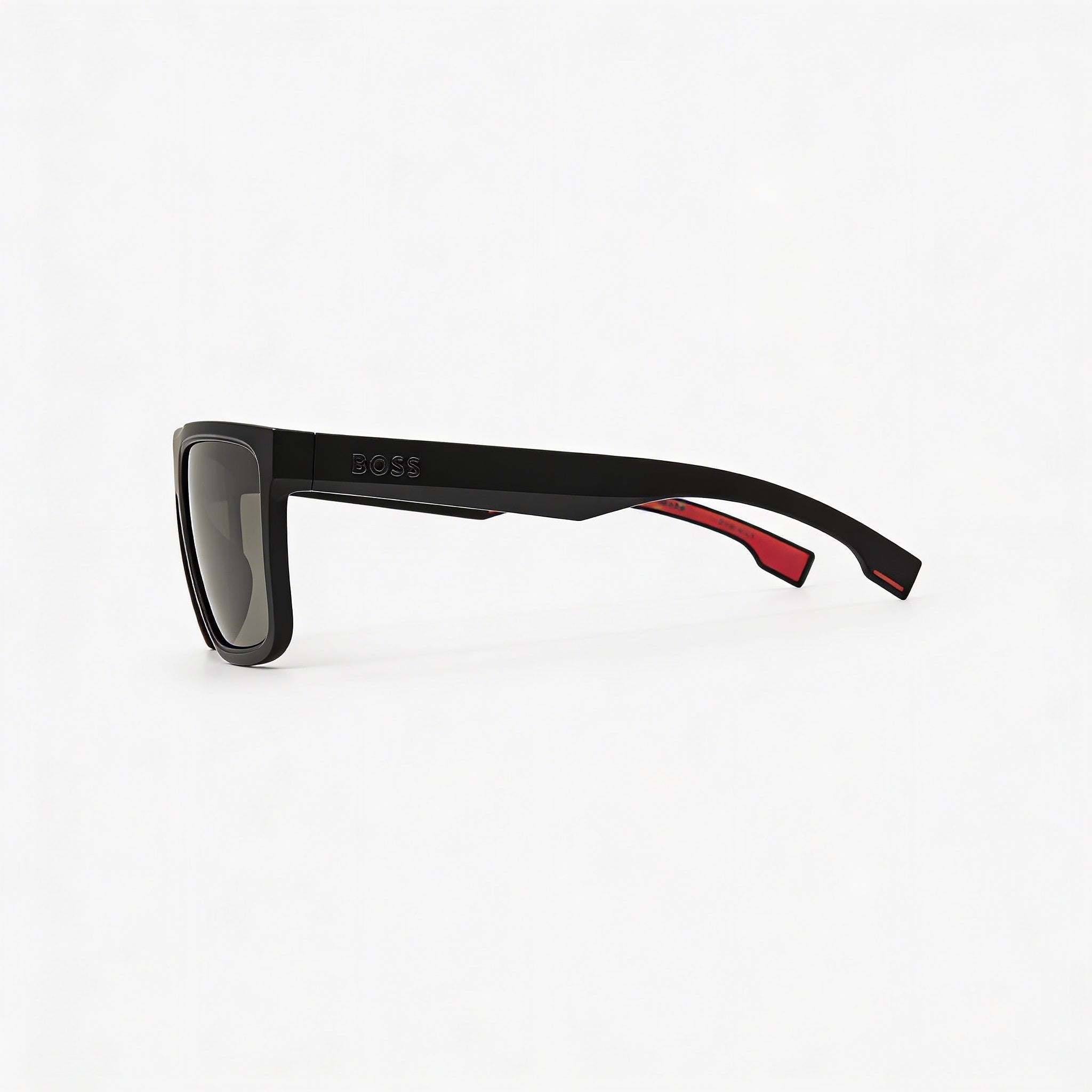 Gafas de sol unisex Hugo Boss B1451s con montura cuadrada de policarbonato negro mate y lentes polarizadas con protección UV de 59 mm, Photo 2