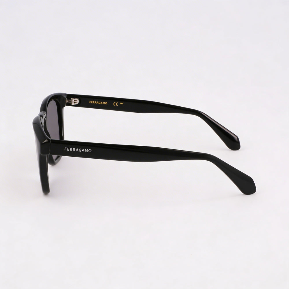 Gafas de titanio negras unisex Ferragamo Sf2040se con 50 mm de ancho de lente, 21 mm de ancho de puente, 145 mm de longitud de patillas