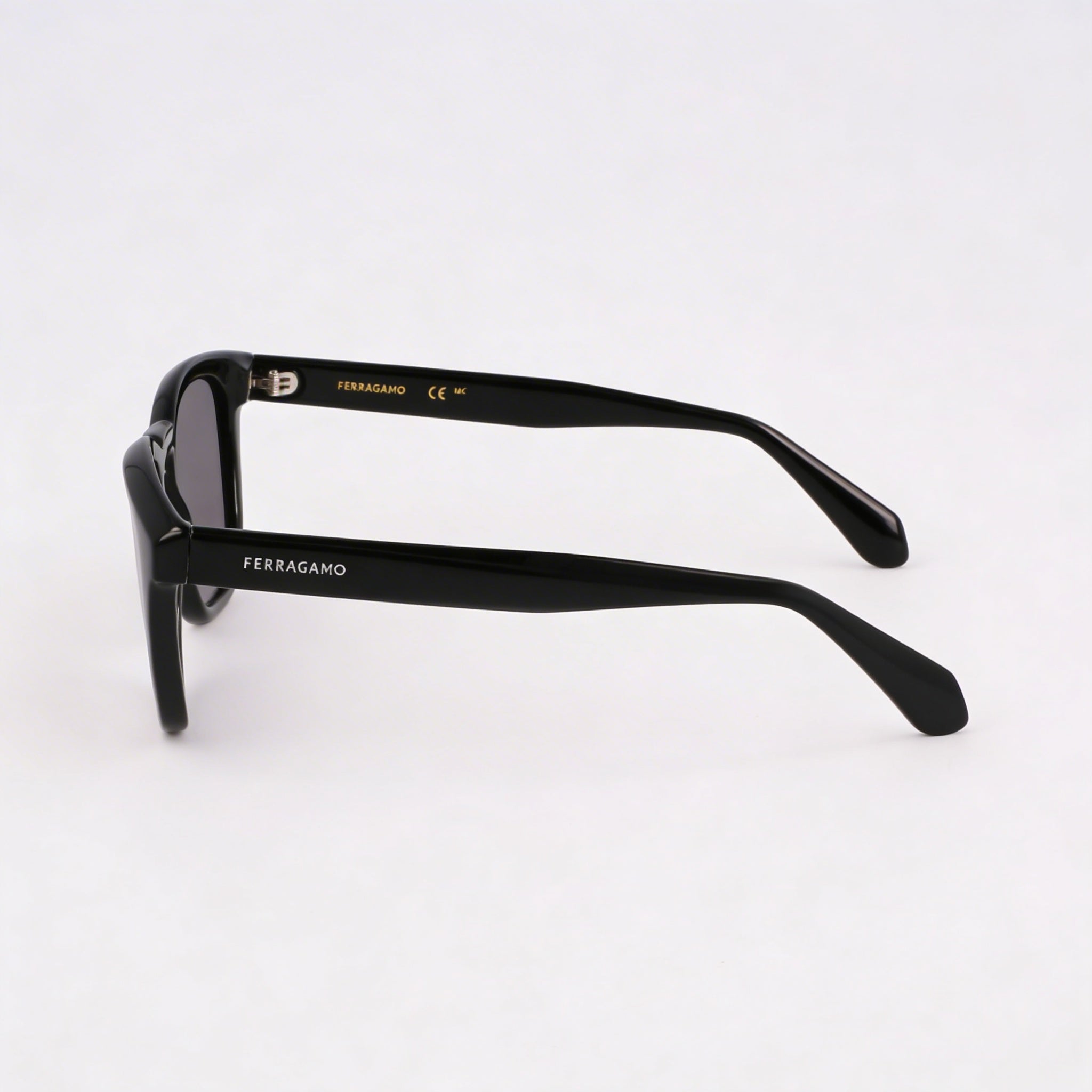 Gafas de titanio negras unisex Ferragamo Sf2040se con 50 mm de ancho de lente, 21 mm de ancho de puente, 145 mm de longitud de patillas, Photo 3