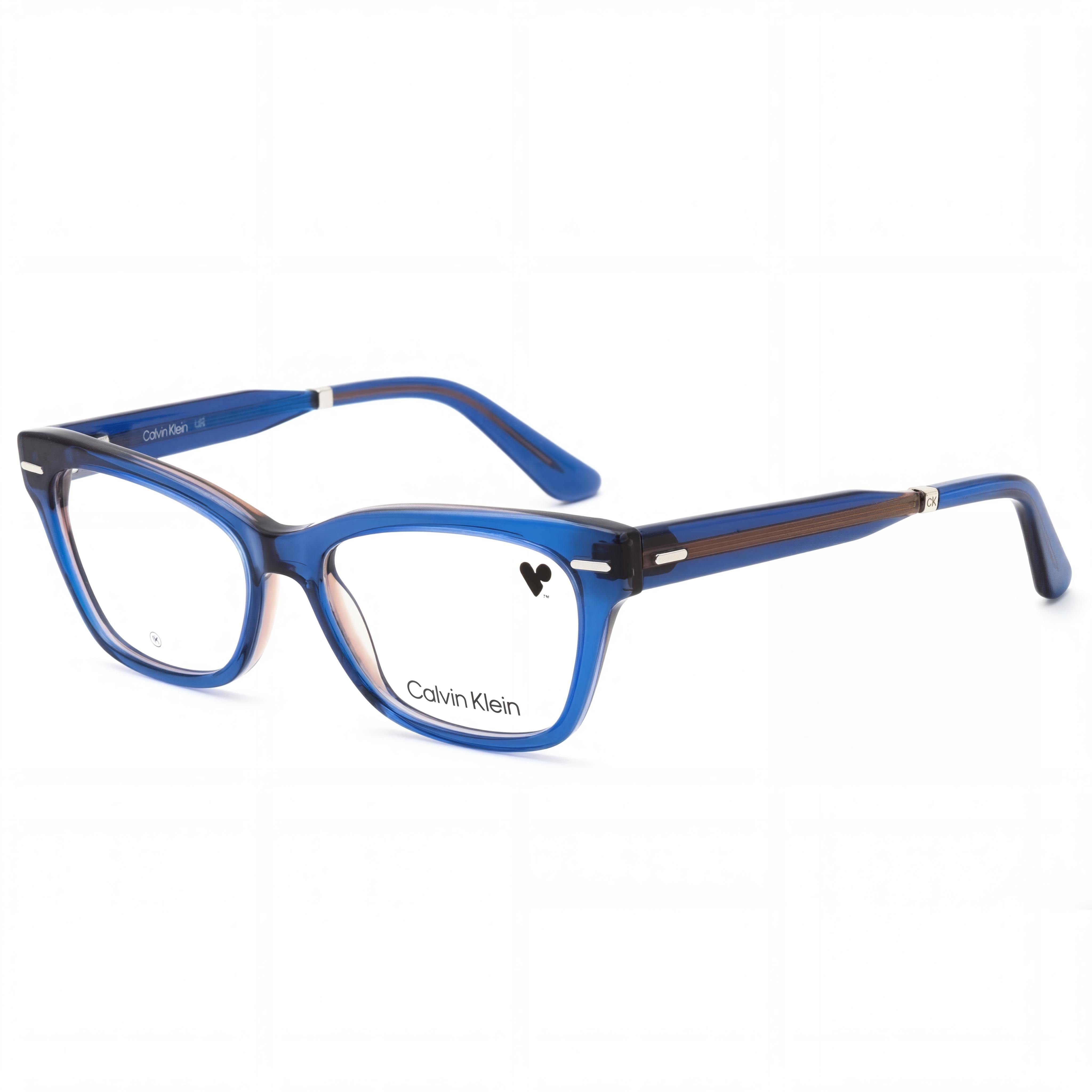 Calvin Klein Ck23512 Unisex Metal Frame Sunglasses with Blue Nude Lenses and Frame, Size 52-16-140, Photo 1