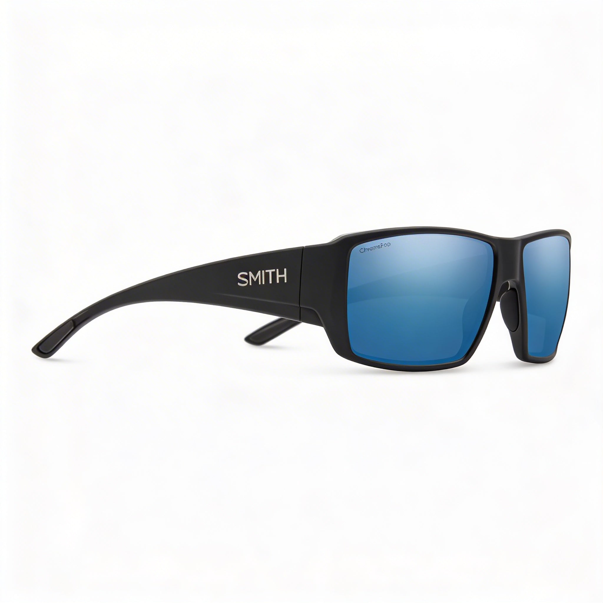 Smith Guide's Choice Unisex Polarized Sunglasses Evolve Frame Matte Black ChromaPop Blue Mirror 62mm, Photo 3