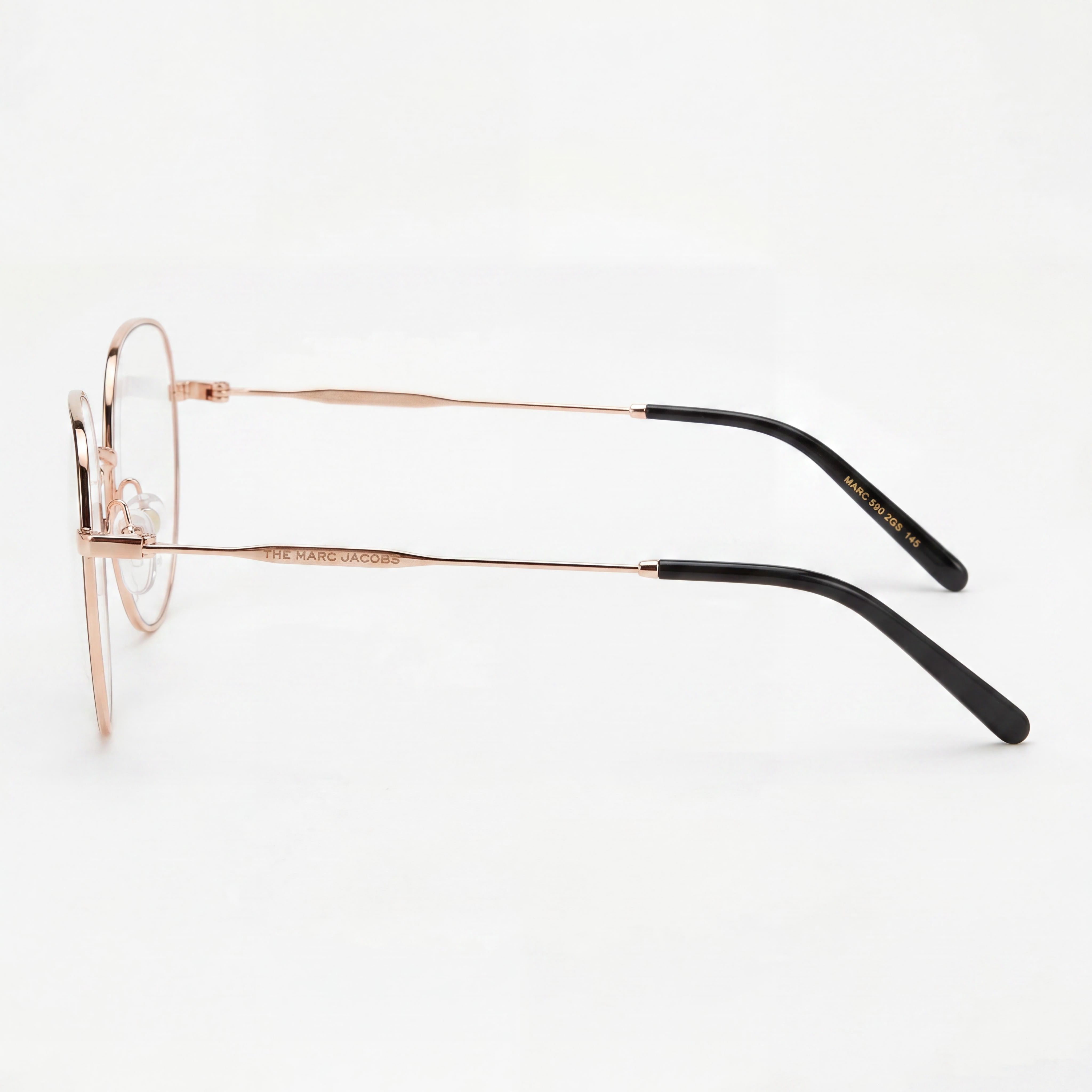 Marc Jacobs Marc 590 Women's Metal Frame Sunglasses Black Gold Copper Polycarbonate Lenses 54mm UV Protection, Photo 2