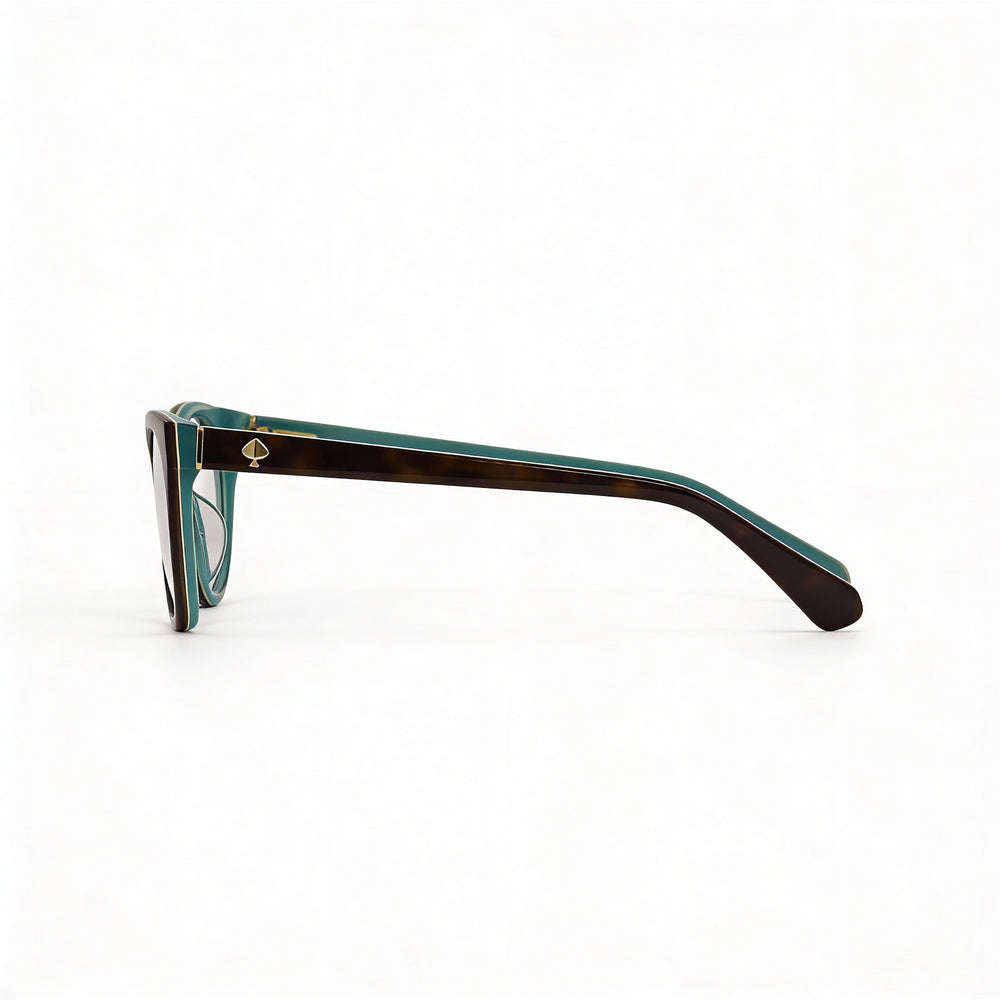 Gafas Carolan de Kate Spade New York para mujer, montura de plástico color Habana oscuro, sin lentes color Habana, talla 50-17