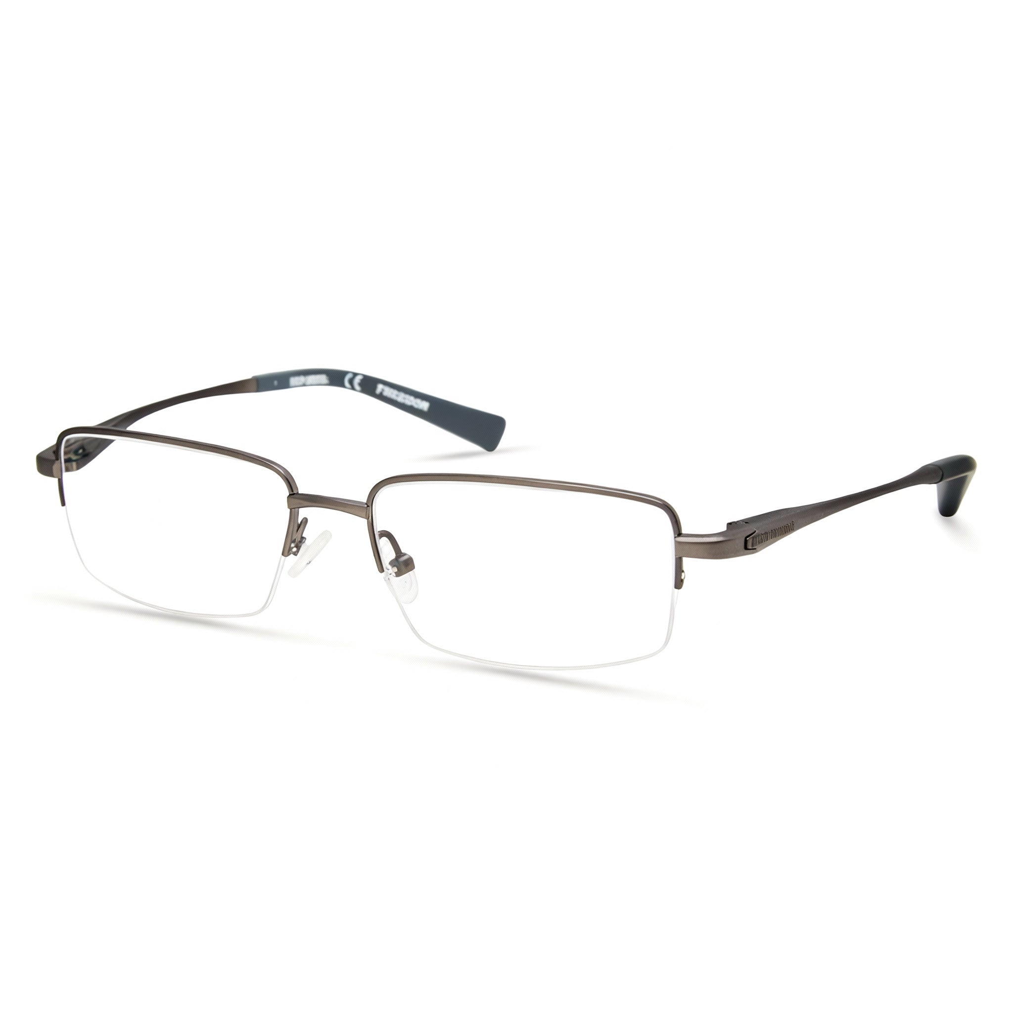 HARLEY-DAVIDSON Hd9024 Unisex Titanium Matte Gunmetal Eyeglasses, Clear Polarized Lenses 59-17-145, Photo 3