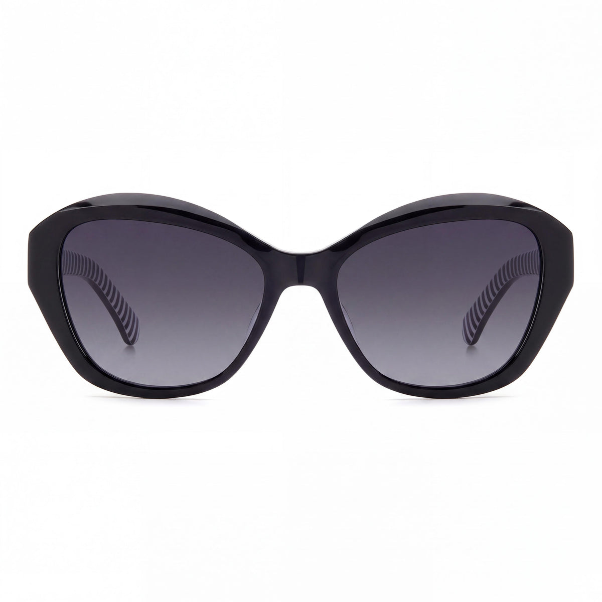 Gafas de sol casuales para mujer kate spade new york AGLAIA/S de acetato negro, no polarizadas, con lentes gris oscuro degradado, 54-17-140, Photo 2