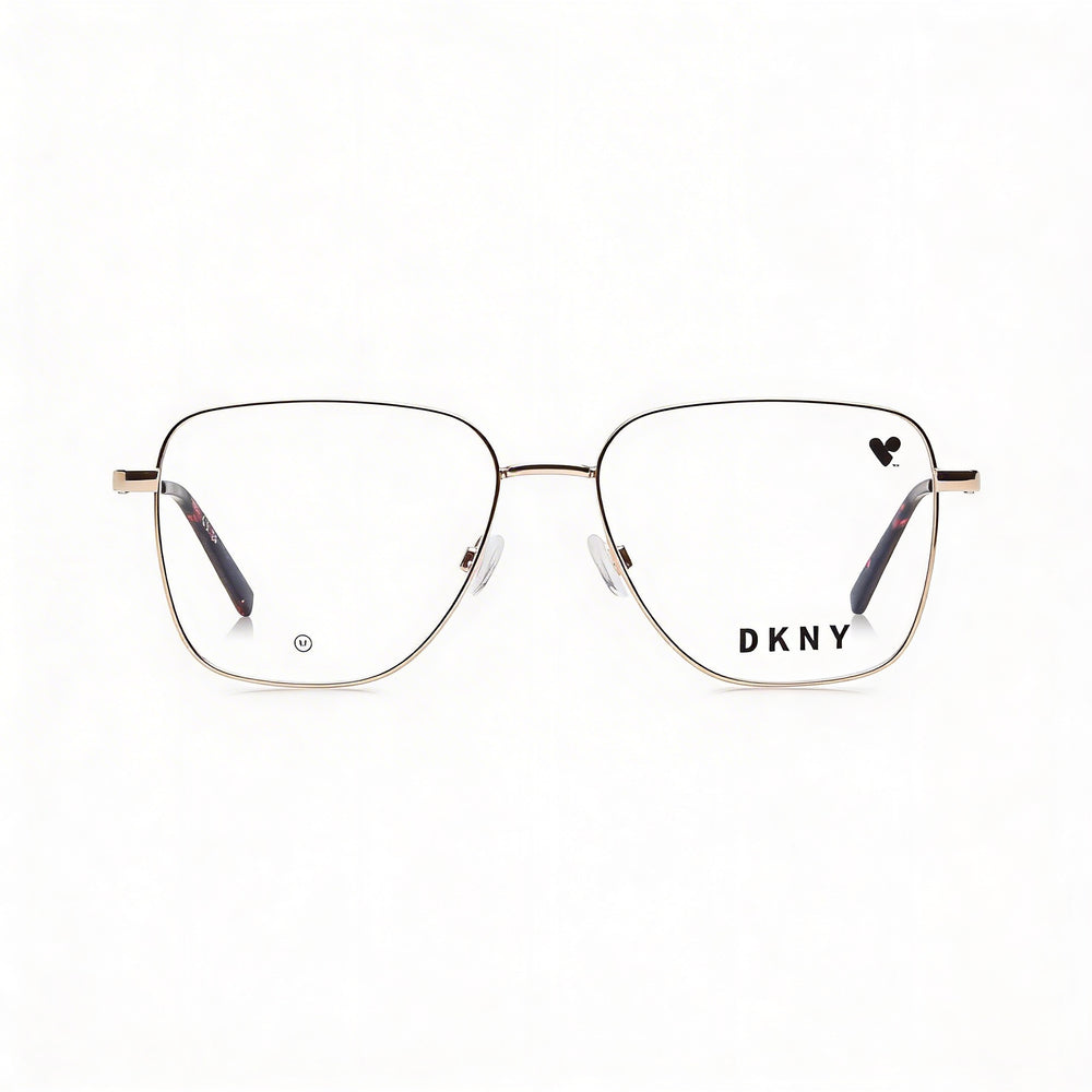 DKNY DK1031 Women's Sunglasses, Propionate Frame in Rose Gold, Polycarbonate Lenses, 54mm Lens Width