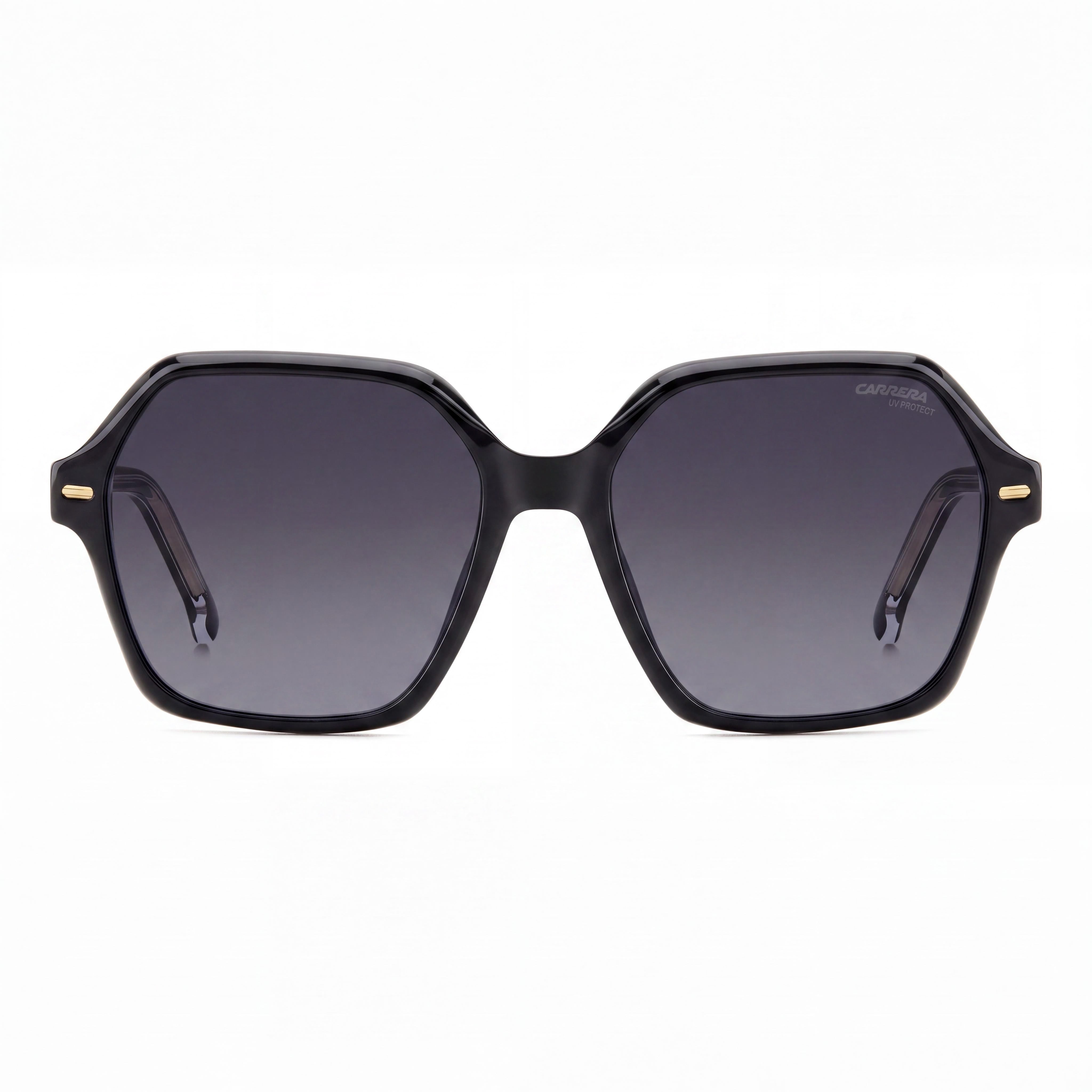 Carrera 3026/S Women's Black Stainless Steel Dark Grey Shaded Non-Polarized 100% UV Protection Sunglasses 56mm, Photo 2