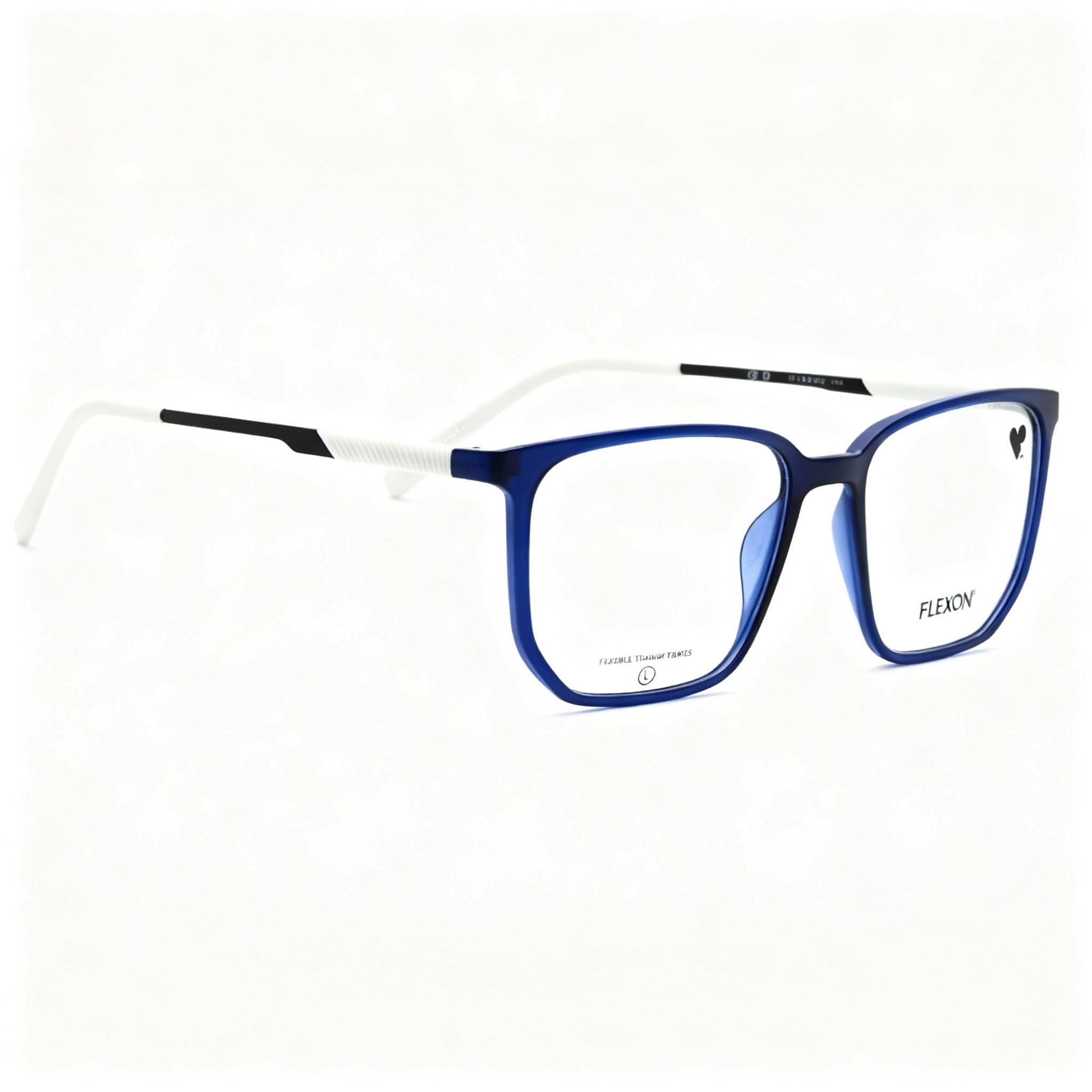 Flexon Ep8022 Men's Eyeglasses, Metal Frame, Polarized, Shiny Crystal Navy 53-18-145, Photo 3