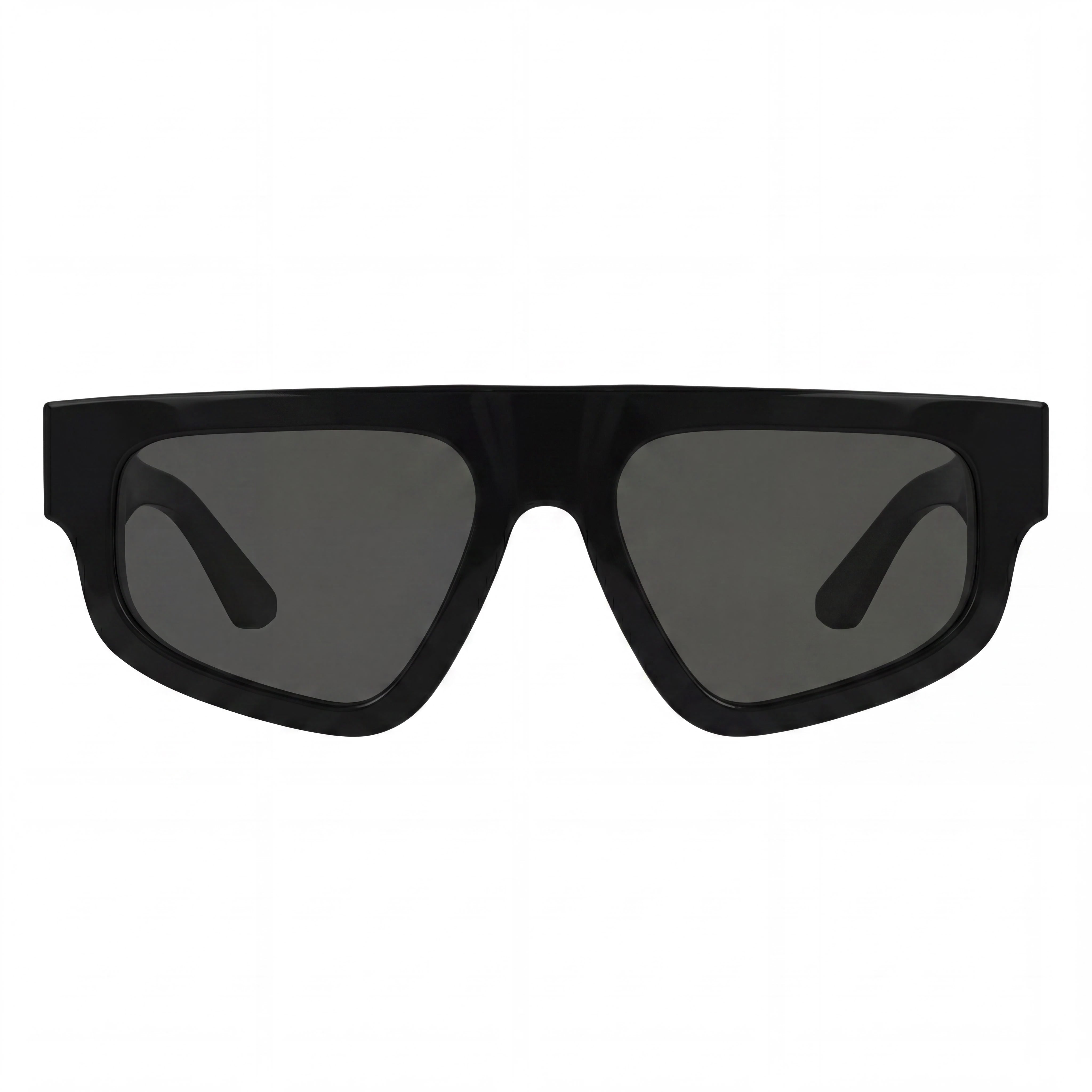 Calvin Klein Ck25539s Unisex Black Acetate Renew Rectangular Sunglasses, Smoke UV Protection Non-Polarized Lenses 54mm, Photo 2