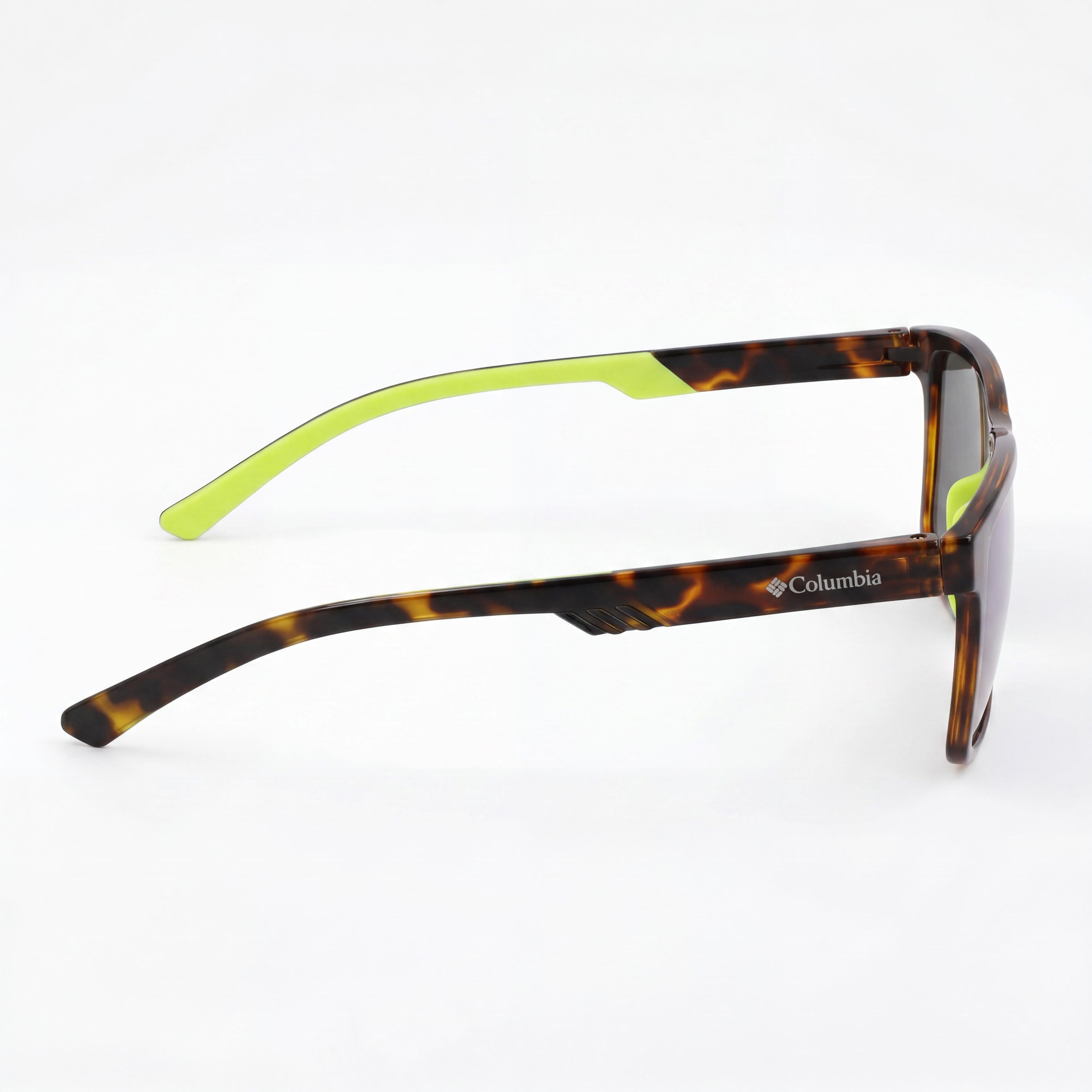 Columbia C569sp Triple Canyon Men's Dark Tortoise Plastic UV Protection Sunglasses with Green Flash Mirror Lenses 55mm, Photo 3