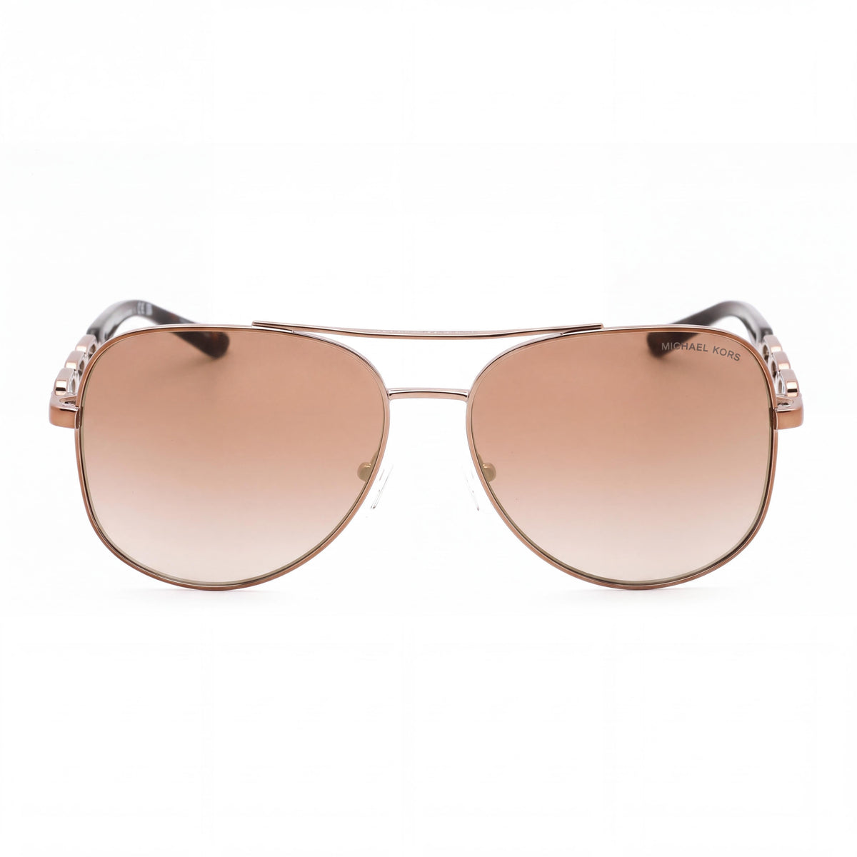 Michael Kors MK1121 CHIANTI 12136K Women's Multicoloured Compound Frame Classic Sunglasses with Brown Silver Flash Lenses, UV Protected, 58mm, Photo 2