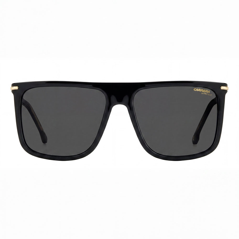 Carrera 278/S Men's Black Gold Plastic Frame Non-Polarized Lenses with UV 400 Protection Sunglasses 58mm