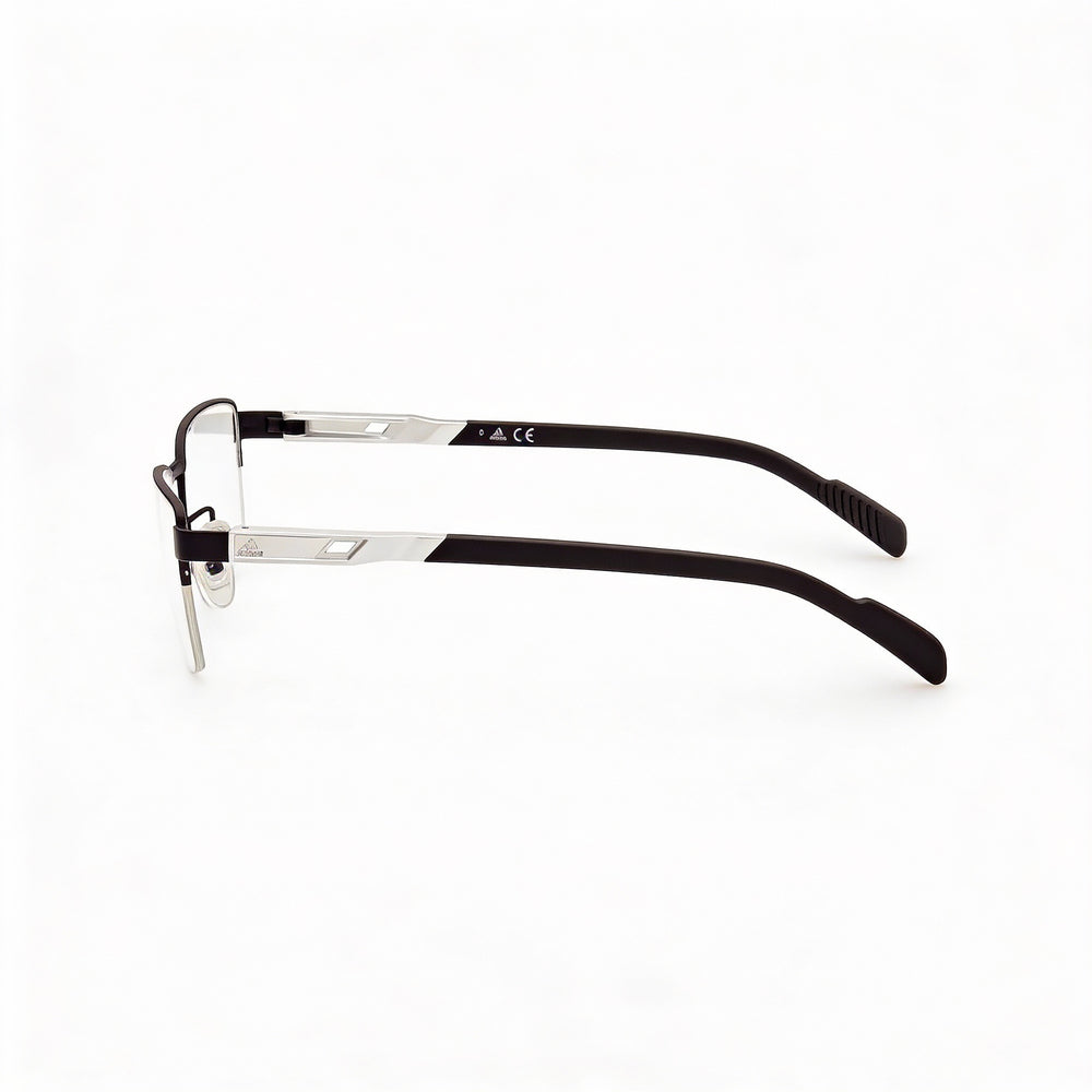 adidas Casual Men's Prescription Ready Eyeglasses with Matte Black Metal Frames – Lens Width 55mm, Bridge 17mm, Temple Length 140mm