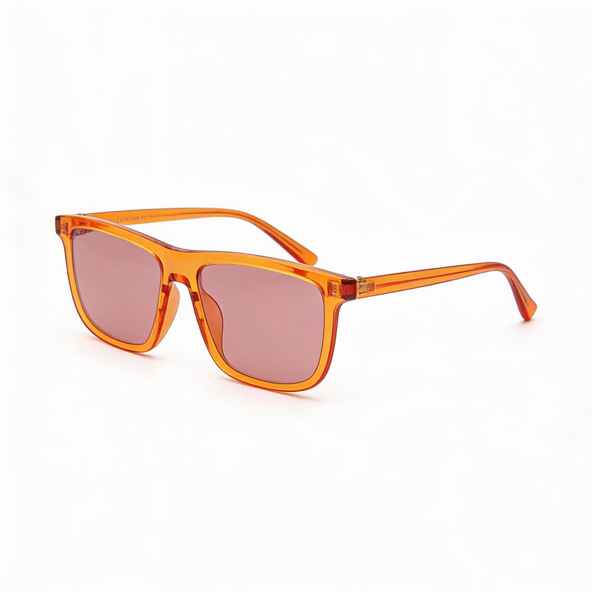 Gafas de sol casuales Yves Saint Laurent SL 501 para hombre, montura de acetato naranja-rojo anaranjado con lente de plástico de 56 mm, Photo 3