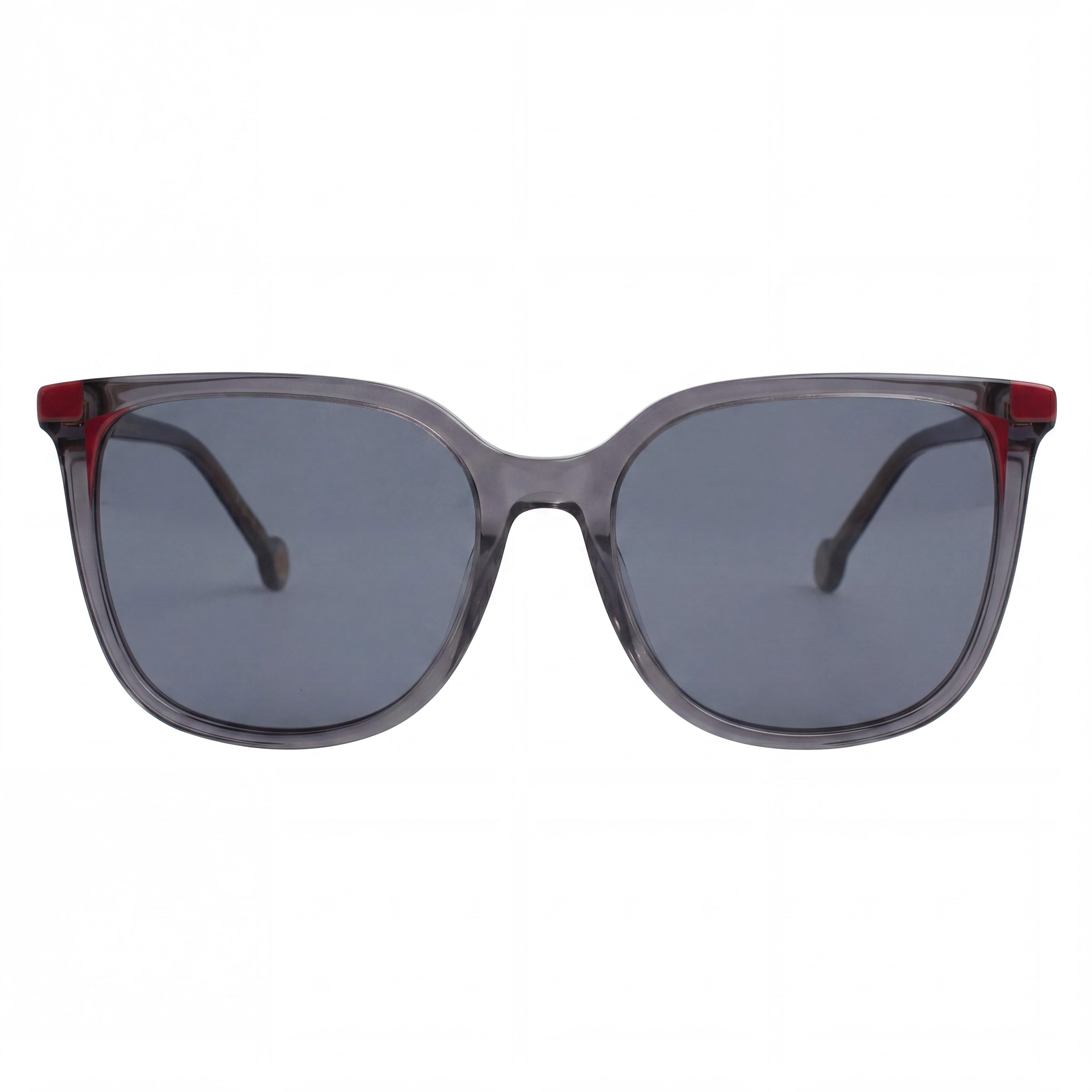 Gafas de sol Carolina Herrera para mujer, estilo casual, cuadradas, suaves, de acetato gris y rosa con protección UV, ancho de lente de 54 mm, Photo 2