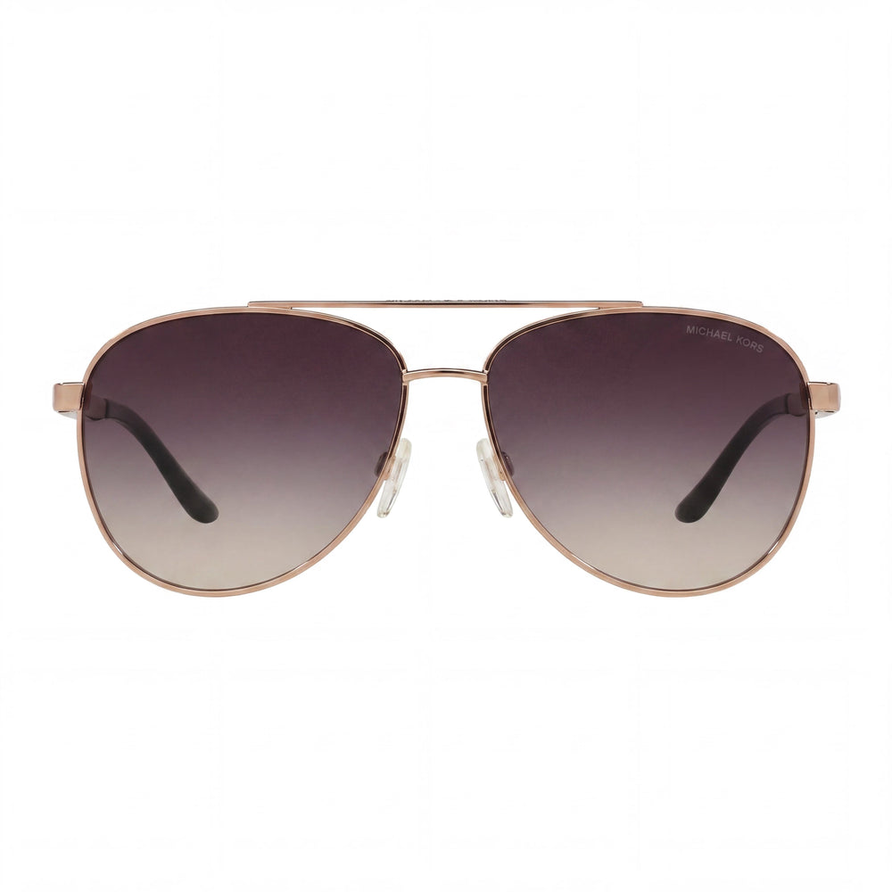 Gafas de sol Michael Kors MK5007 HVAR para mujer, montura de composite en oro rosa, degradado en gris rosa, UV400, 59 mm