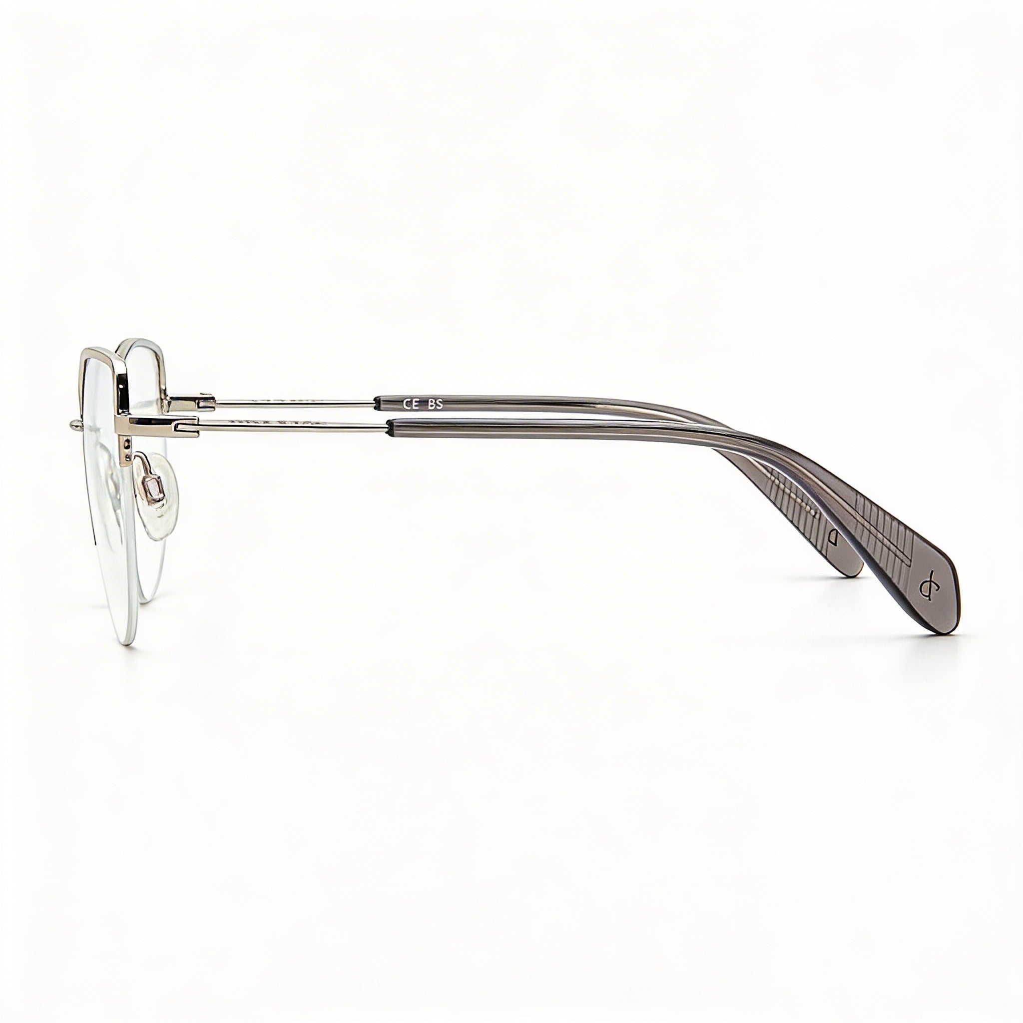 rag & bone Modern Women’s Alloy Steel Light Adaptive Non Eyeglasses, Palladium, 53-16-140, Photo 3