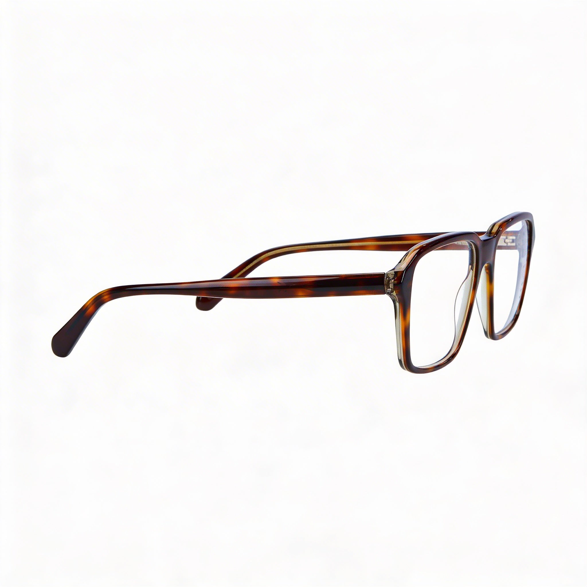 Guess GU50073 Dark Havana Rectangle Eyeglasses for Men, Plastic 54mm, Photo 3
