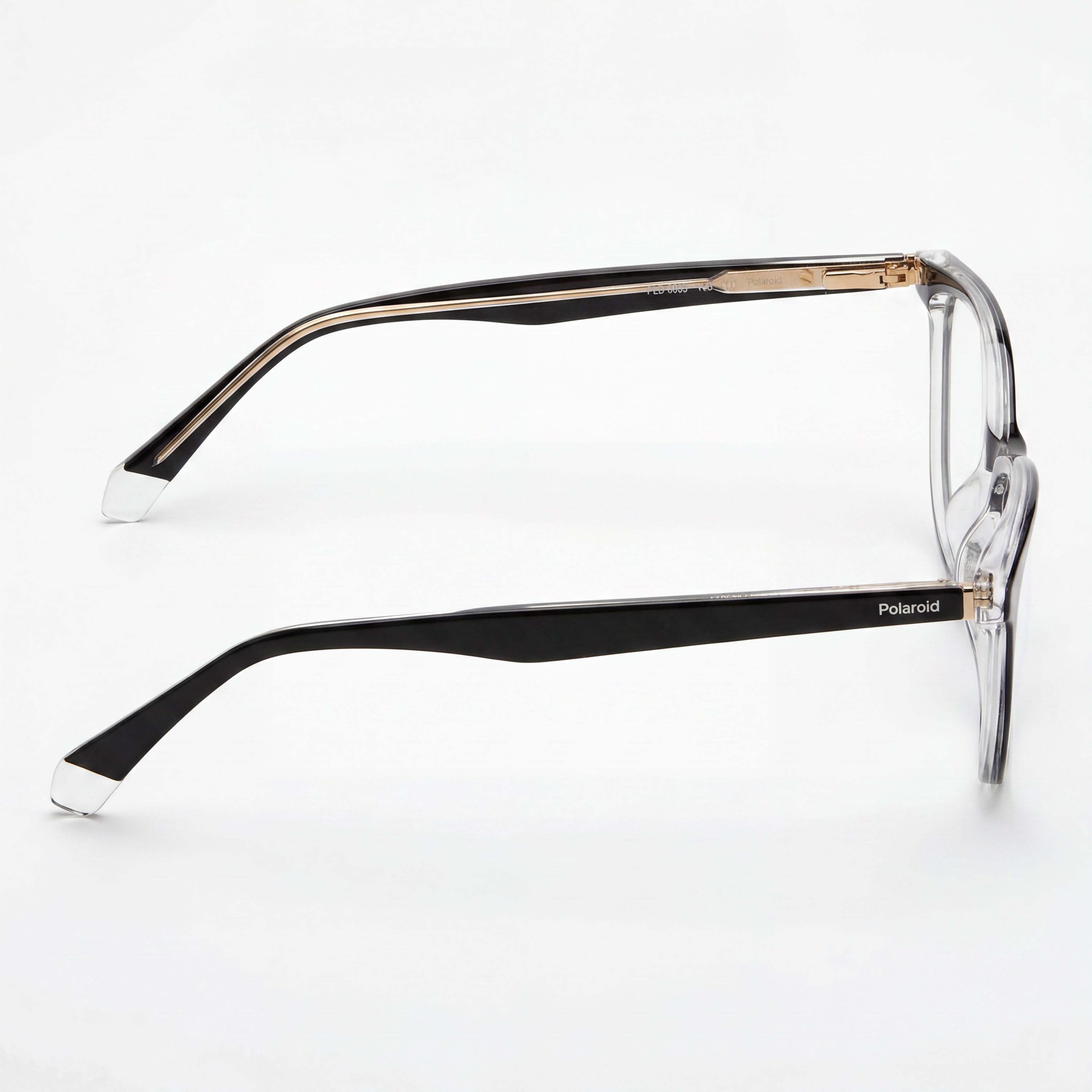 Polaroid Pld D395 Gafas de hombre, armazón de acetato negro cristal con lentes de policarbonato, no polarizadas, 52 mm de ancho de lente, Photo 2