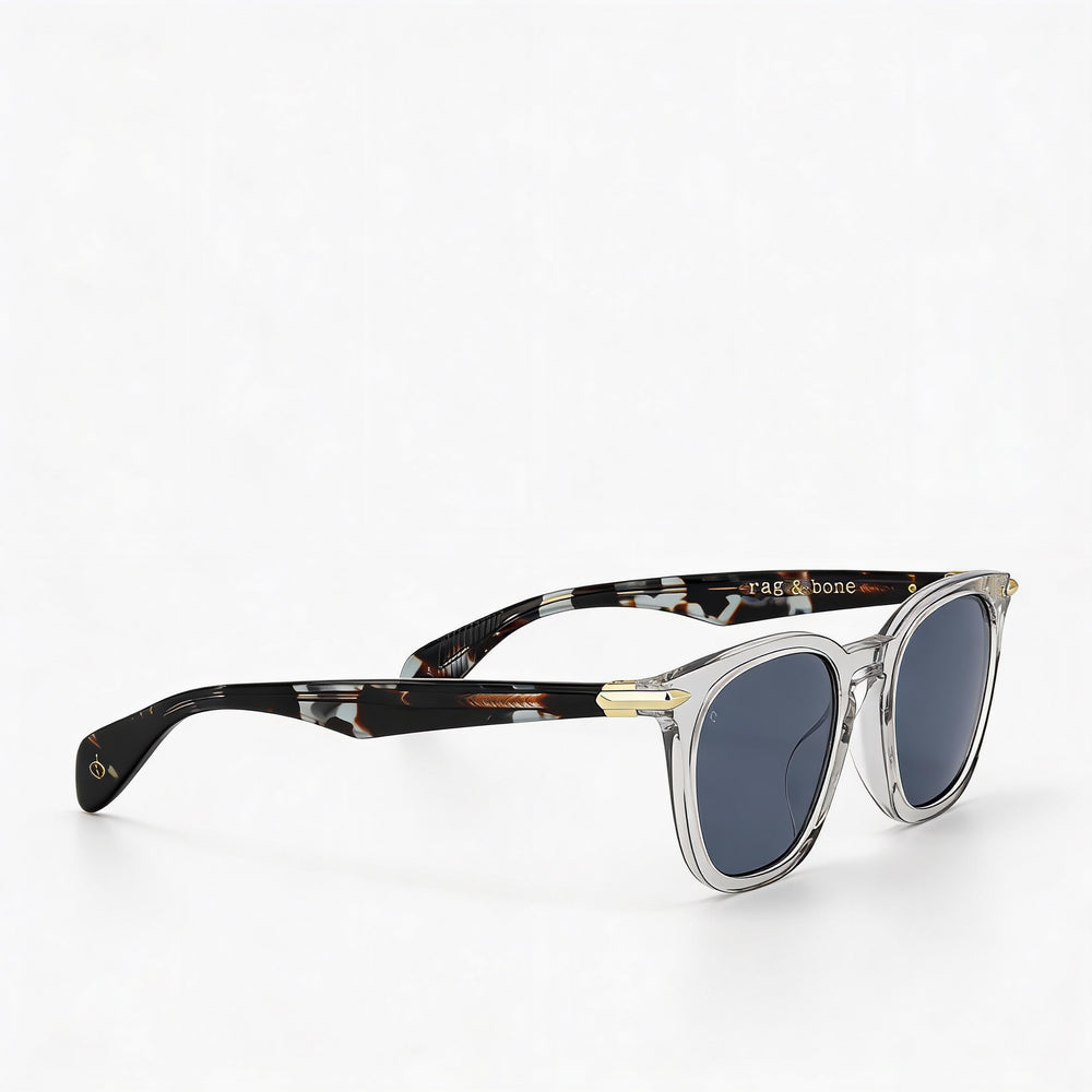 rag & bone Rnb 5021/S Unisex Acetate Gray Frame Grey Lens Non-Polarized UV Protected 50mm Sunglasses